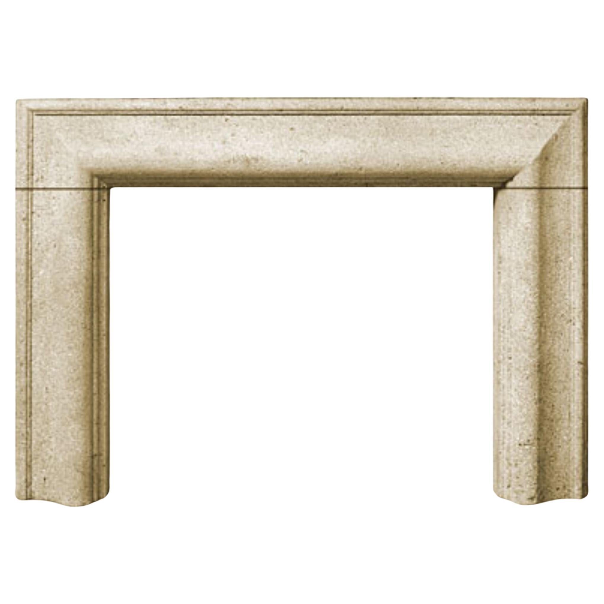 The Bolection A: A Classical Stone Fireplace Profile Without Shelf or Plinths For Sale