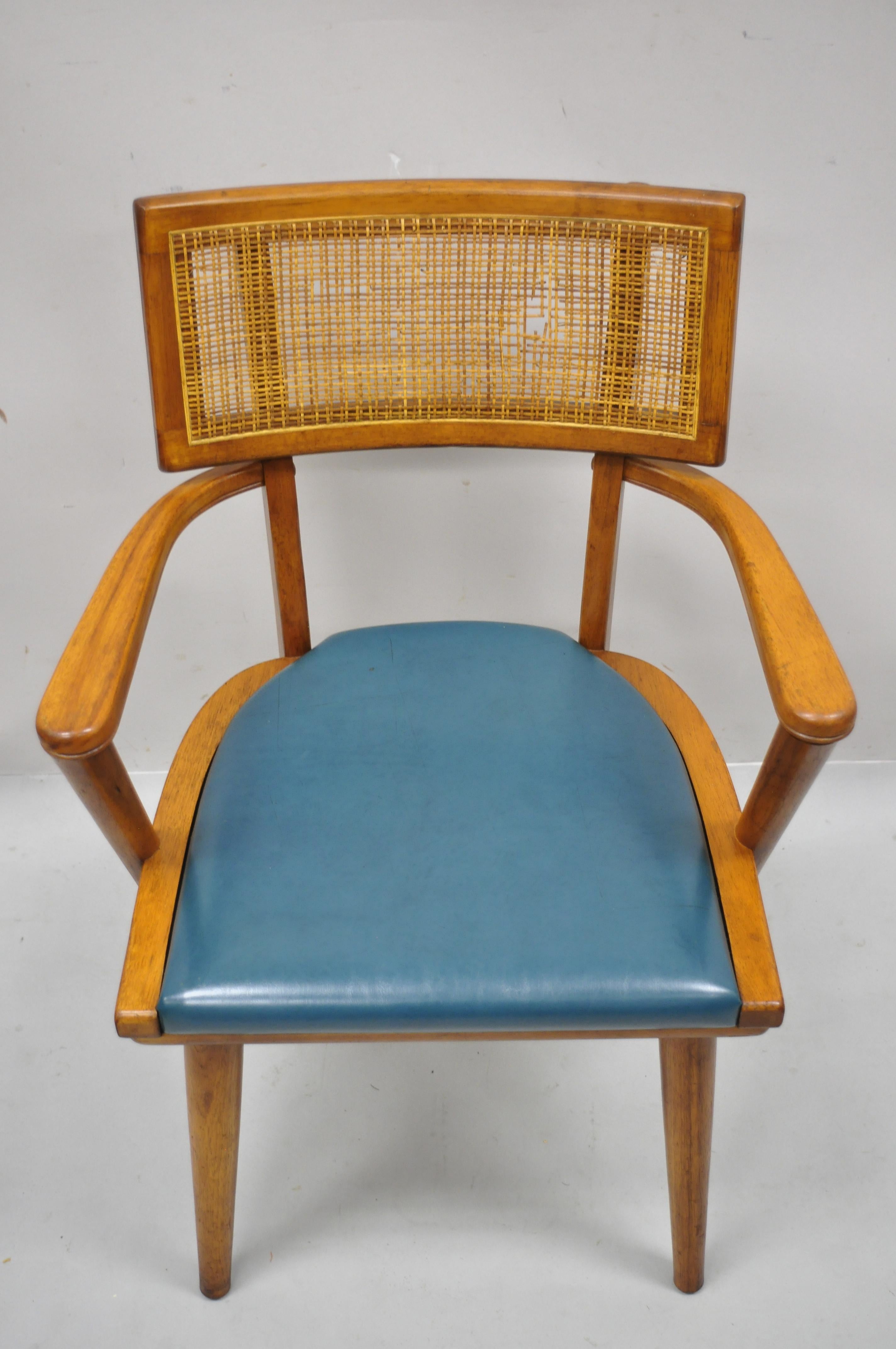 The Boling Changebak Chair Walnut Cane Back Mid Century by Boling Chair Co. 'A' 3