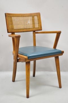 The Boling Changebak Chair Walnut Cane Back Mid Century by Boling Chair Co. 'A'