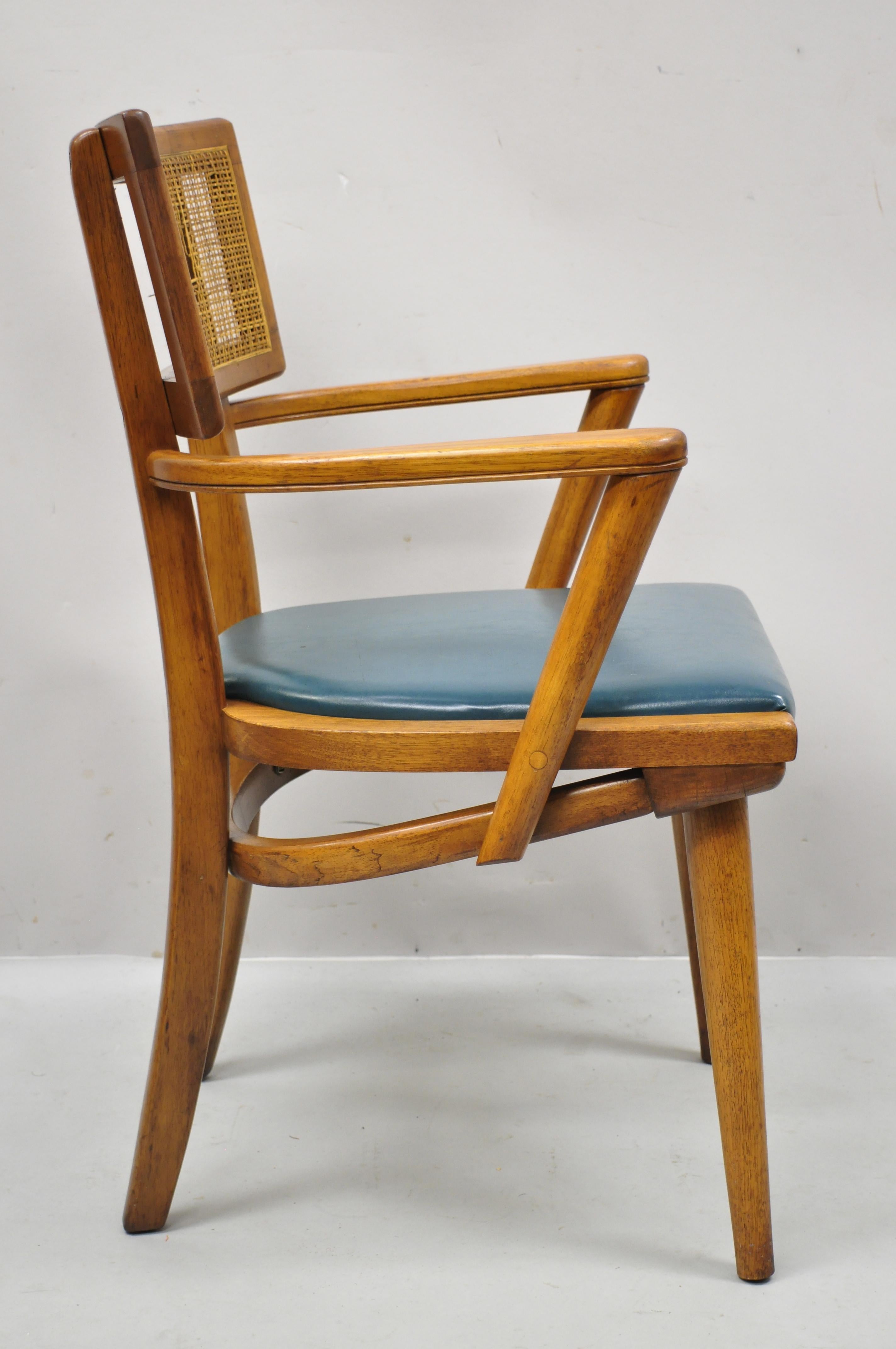 Mid-Century Modern The Boling Changebak Chair Walnut Cane Back Mid Century by Boling Chair Co. 'A'
