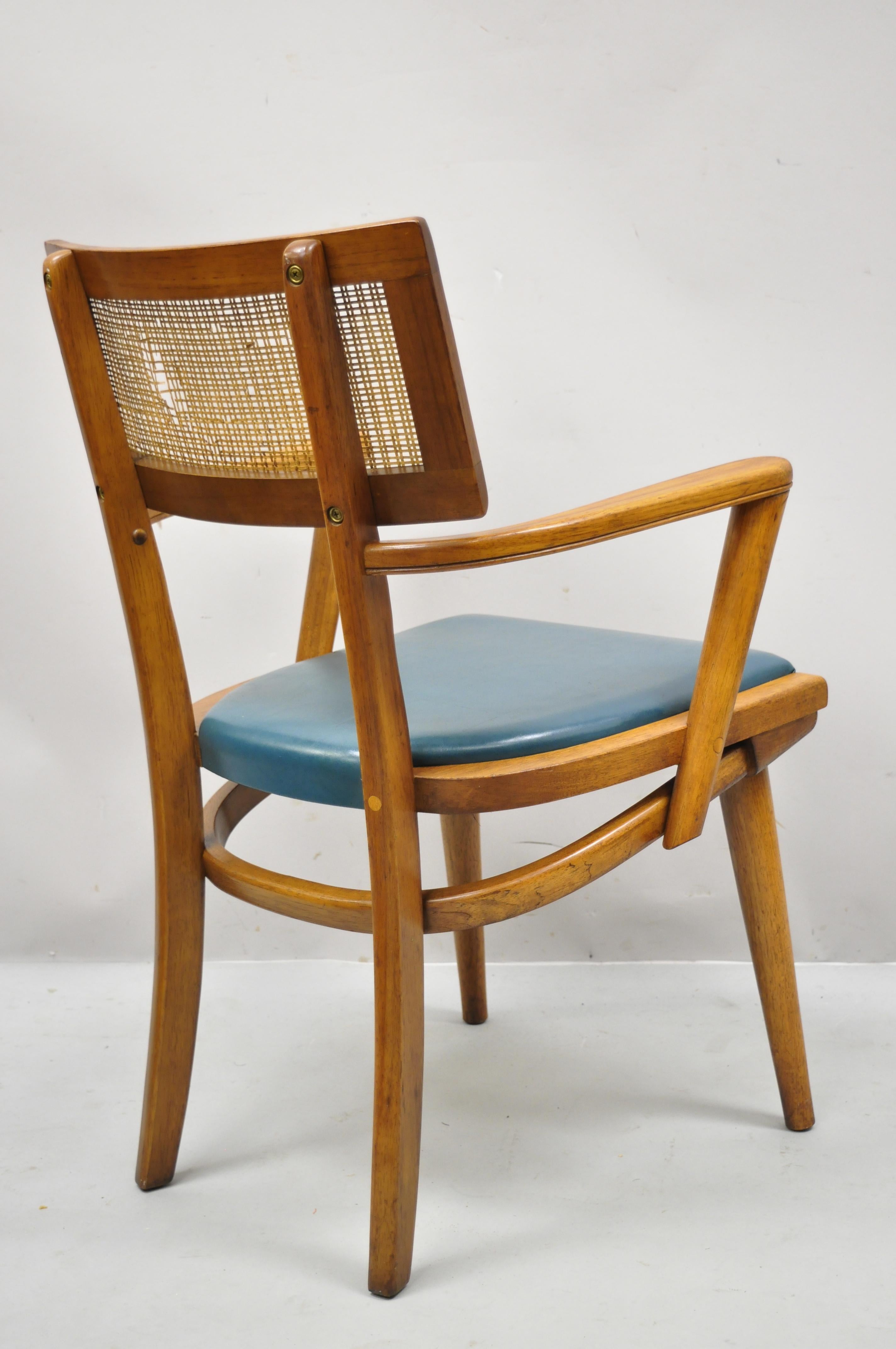 20th Century The Boling Changebak Chair Walnut Cane Back Mid Century by Boling Chair Co. 'A'