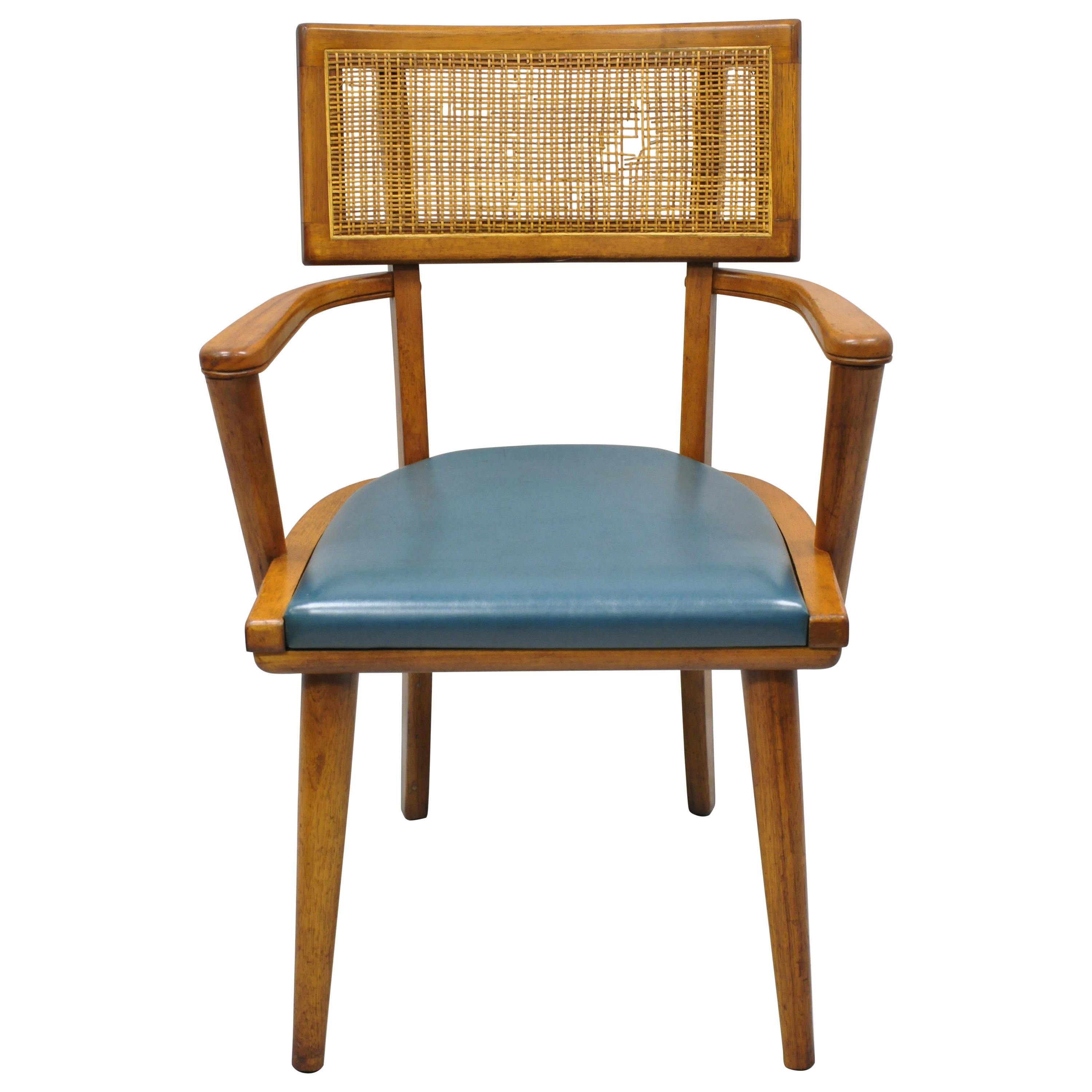The Boling Changebak Chair Walnut Cane Back Mid Century by Boling Chair Co. 'A'