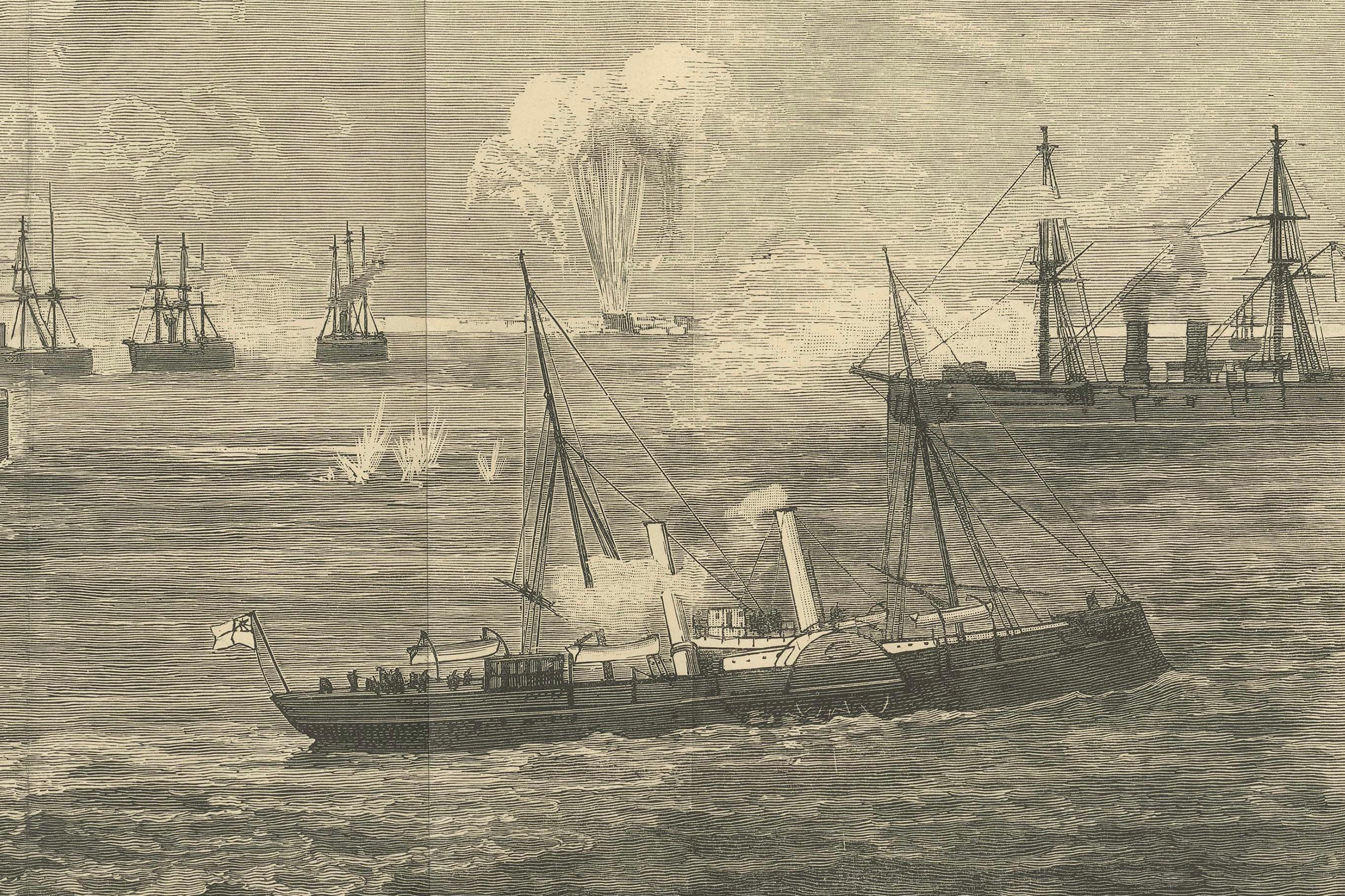 The Bombardment of Alexandria – Illustrated London News, July 22, 1882