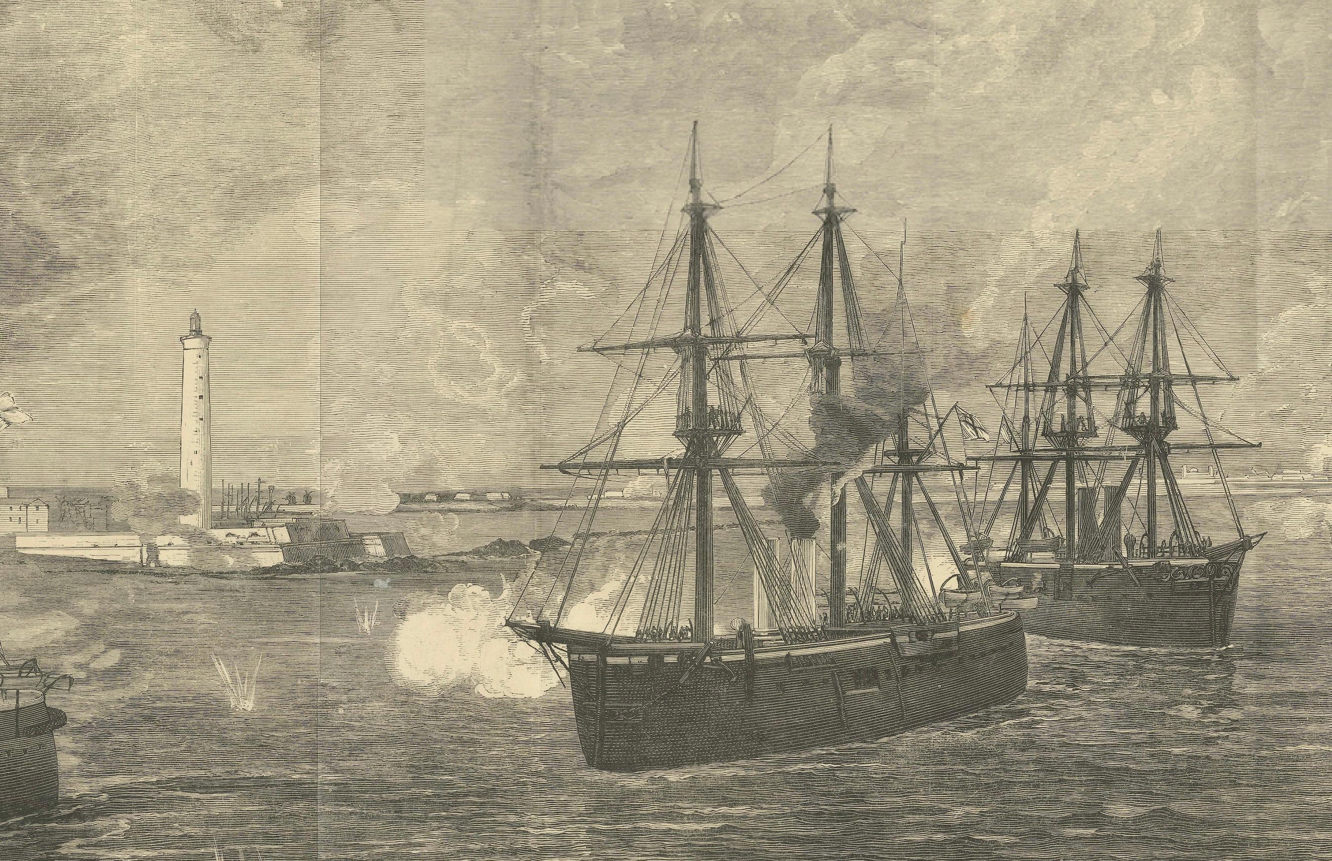 The Bombardment of Alexandria – Illustrated London News, July 22, 1882