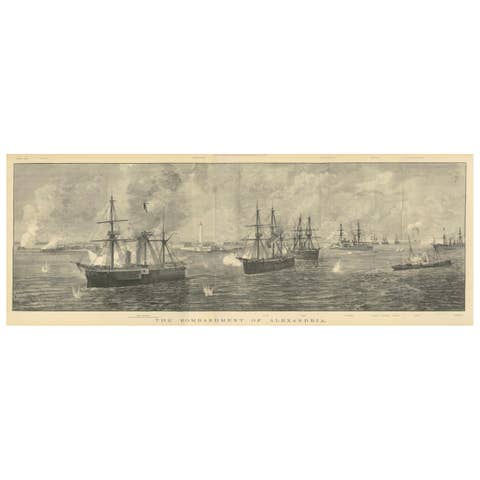 The Bombardment of Alexandria – Illustrated London News, July 22, 1882