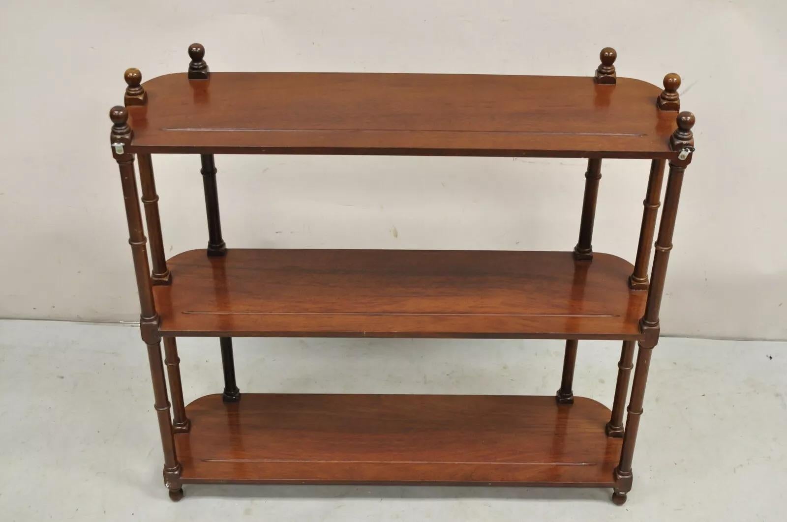 The Bombay Co 3 Tier Mahogany Wood 30
