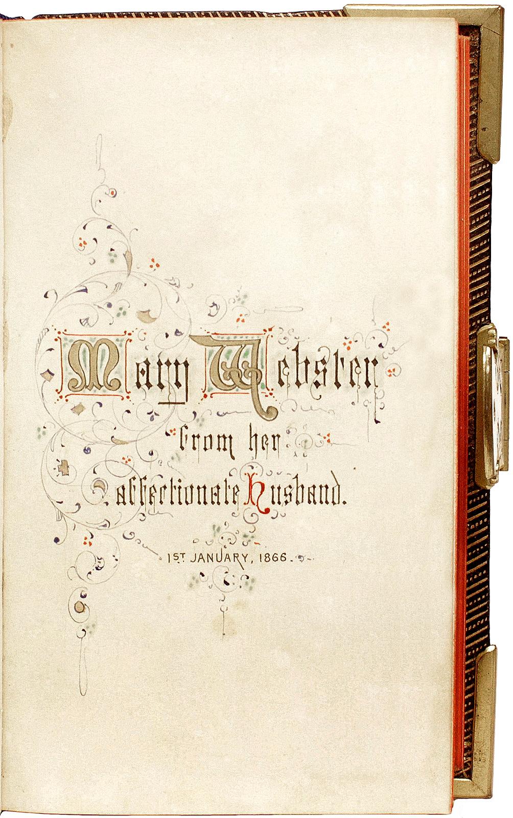 Leather The Book of Common Prayer - 1865 - IN A FINE BRASS MOUNTED LEATHER BINDING ! For Sale