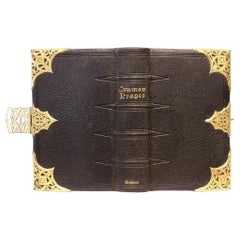 Il Libro delle preghiere comuni - 1871 - in una bella rilegatura in pelle montata in ottone!