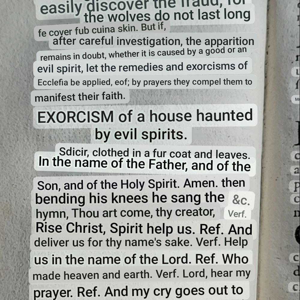 Hand-Crafted The Book of Exorcism 