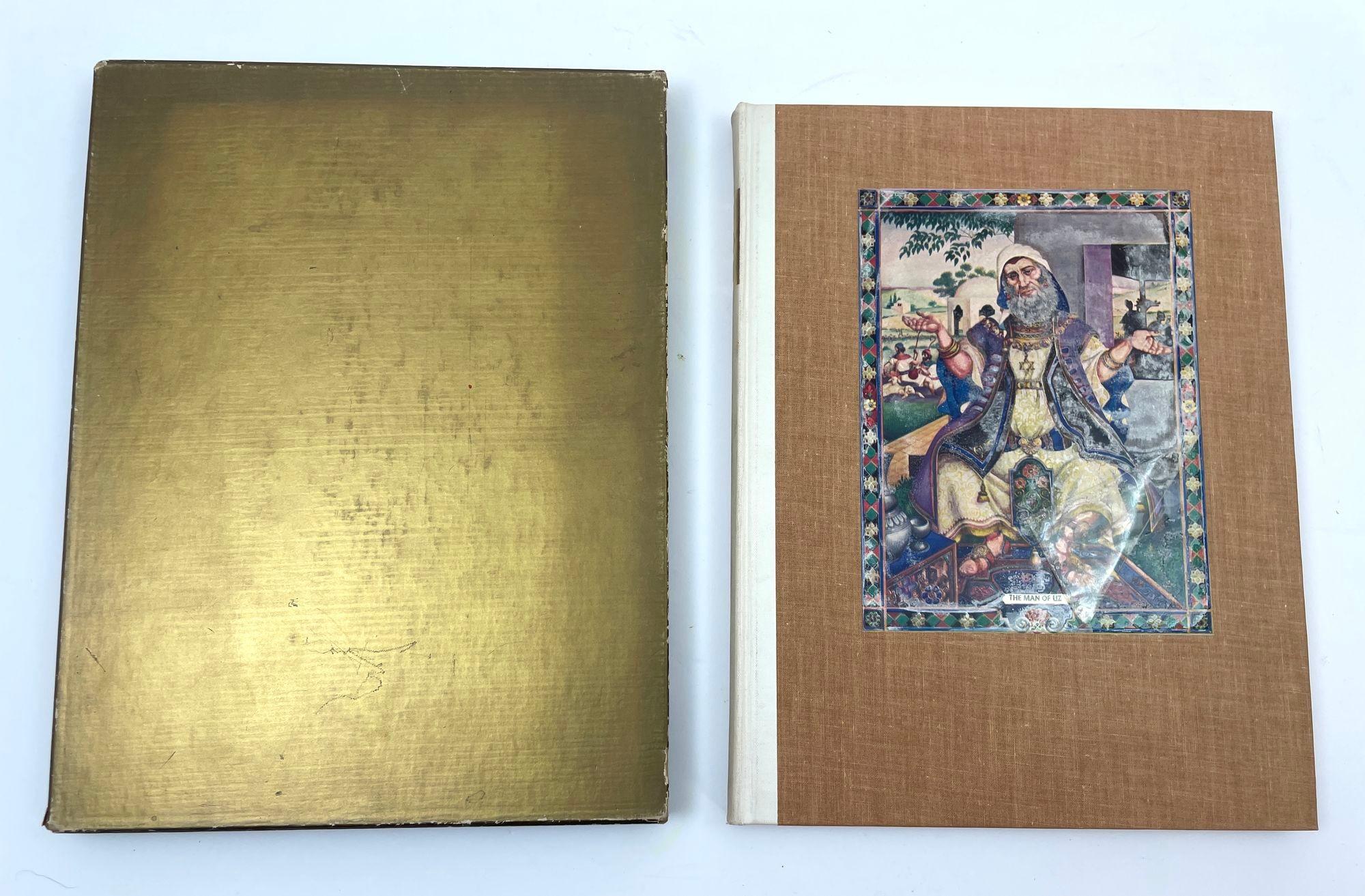 1946 Heritage edition of the translation prepared at Cambridge in 1611 for King James I with a preface by Mary Ellen Chase.
The story of Job from the Old Testament has fascinated scholars, poets and readers for centuries. Using the text of the King
