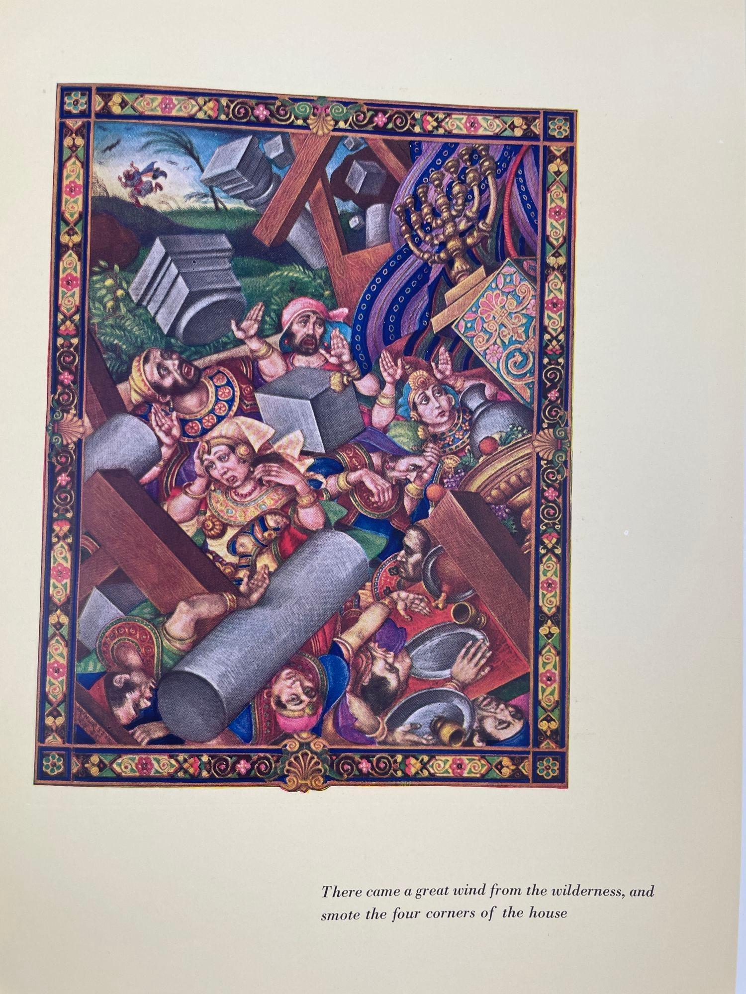 20th Century The Book of Job illustrated by Artist Arthur Szyk Hardcover in Slipcase 1944 For Sale