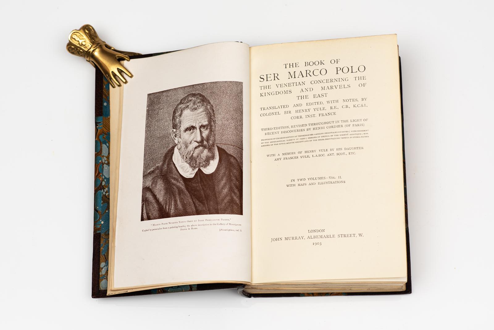 2 Vols. Sir Henry Yule. The Book Of Ser Marco Polo In Good Condition For Sale In New York, NY