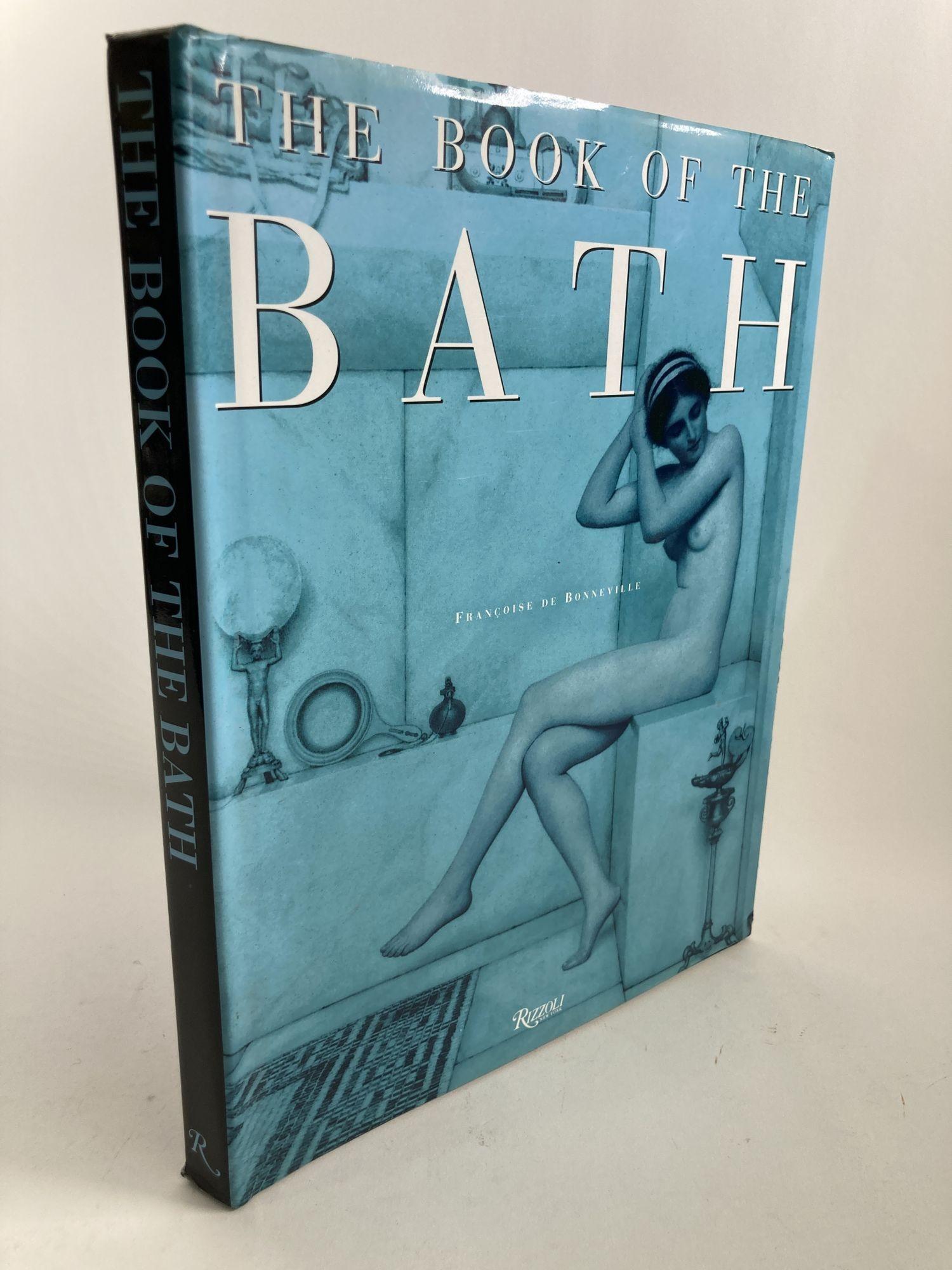 The Book of the Bath Hardcover – October 15, 1998 by Francoise De Bonneville (Author) published by Rizzoli.
1st edition, 1st printing, 1998.
For over 2000 years, in the Far East as in the West, bathing and showering have been more than practical