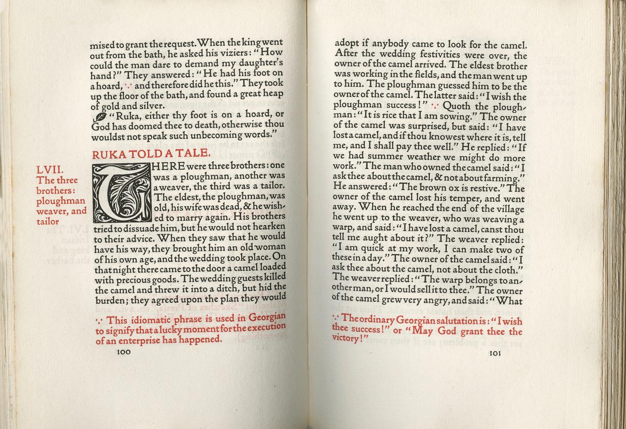 The Book of Wisdom and Lies; A book of Traditional Stories From Georgia in Asia In Excellent Condition For Sale In Middletown, NY