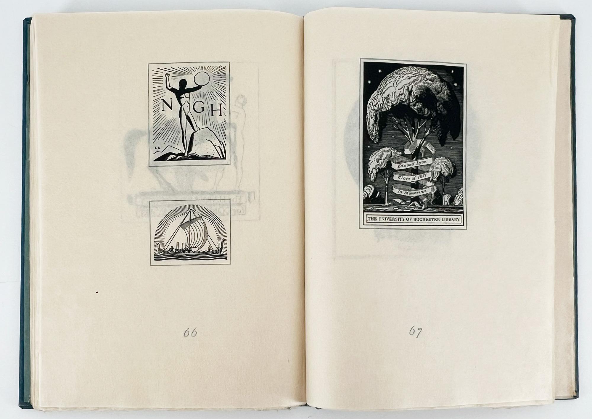 20th Century The Bookplates & Marks of Rockwell Kent; With a preface by the Artist, SIGNED For Sale