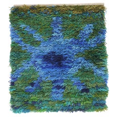 The Boreal Reverie: A Vintage Swedish Rya Masterpiece of Nordic Modernism The Boreal Reverie: A Vintage Swedish Rya Masterpiece of Nordic Modernism