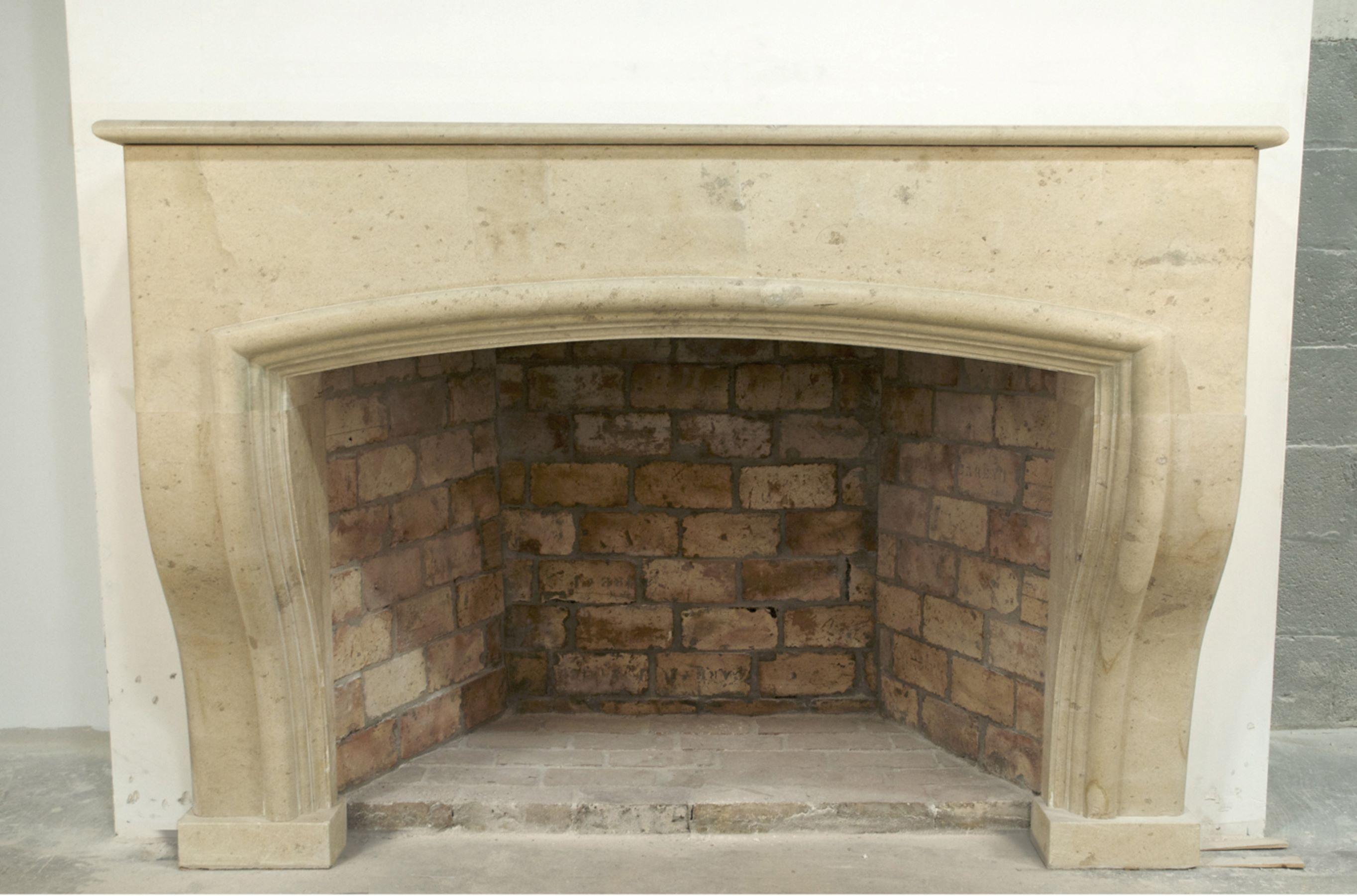 The Bourgogne fireplace evokes the classic French Provincial style. It starts deep at almost 13