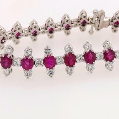 The Bow Tie Bracelet with Rubies and Diamonds