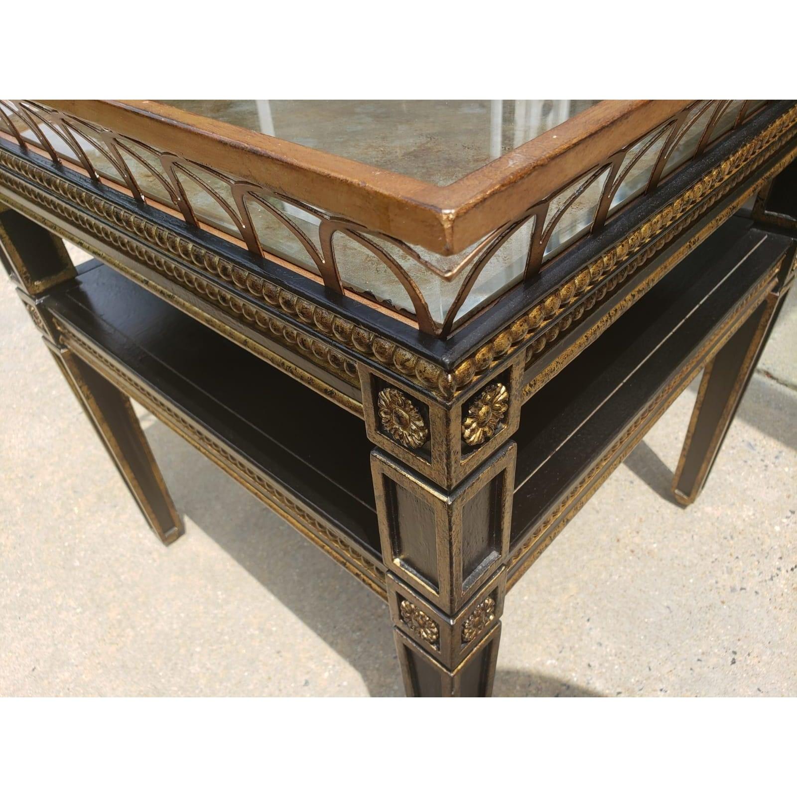 Modern Bradburn Vintage Neoclassical Giltwood Frame and Metal Ring Top with For Sale