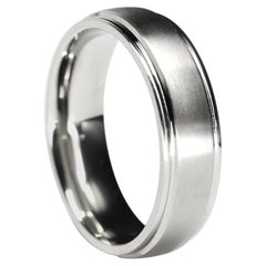 Fede nuziale Branson in titanio con bordo smussato e comfort 6 mm