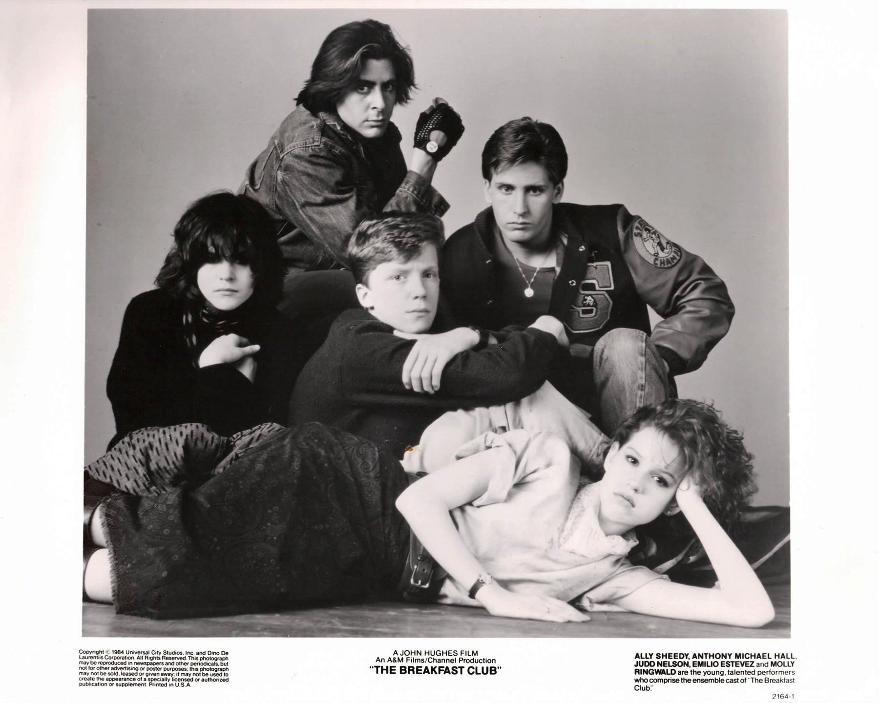 Papier The Breakfast Club 1985 Publicity Film Movie Press Still Framed en vente