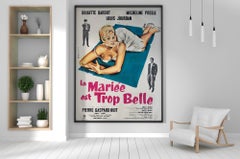 La sposa è troppo bella 1956 Grande manifesto cinematografico francese, A. Bertrand
