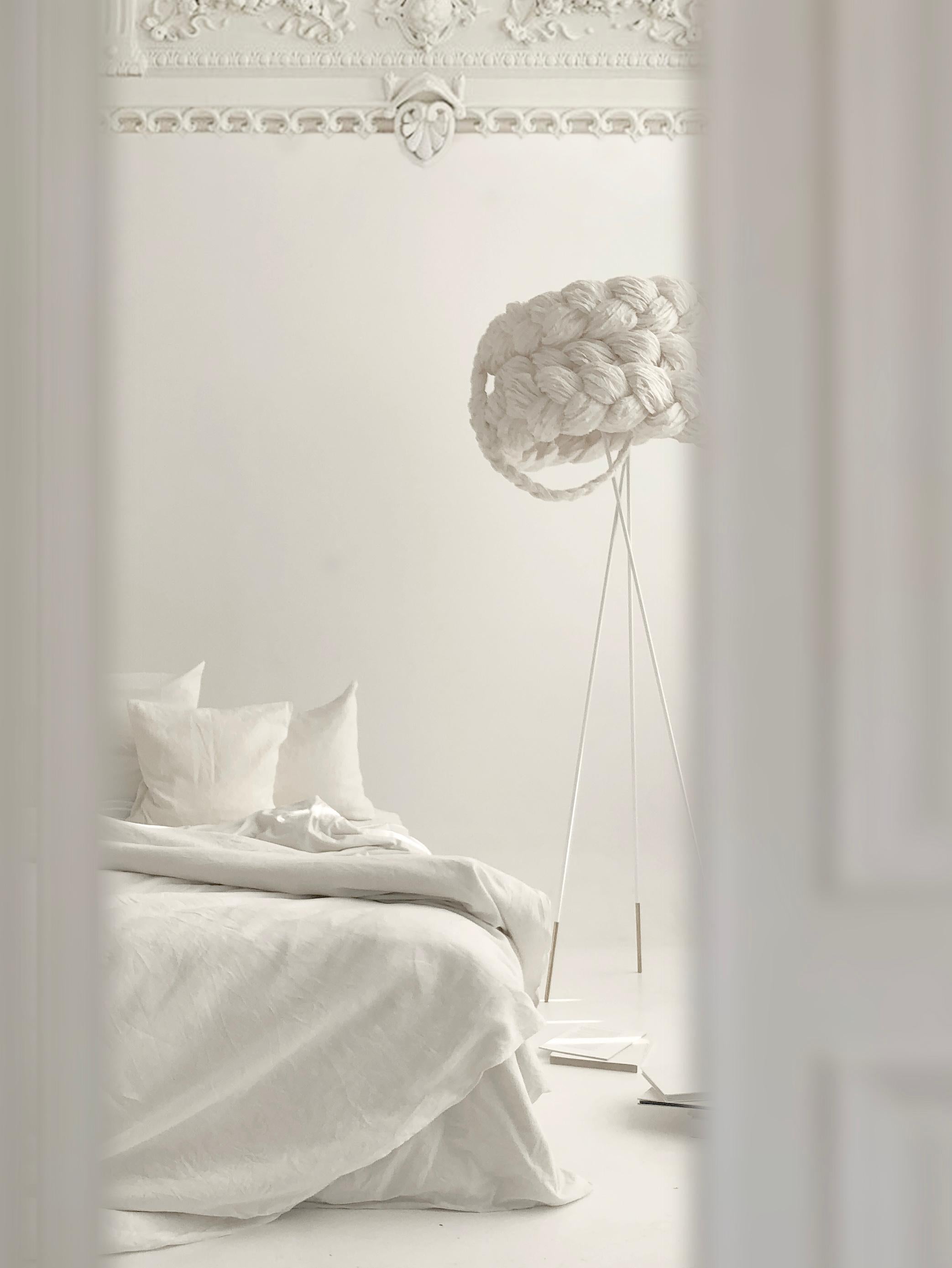 Latvian The Bride Large Graphite Floor Lamp by Mammalampa For Sale