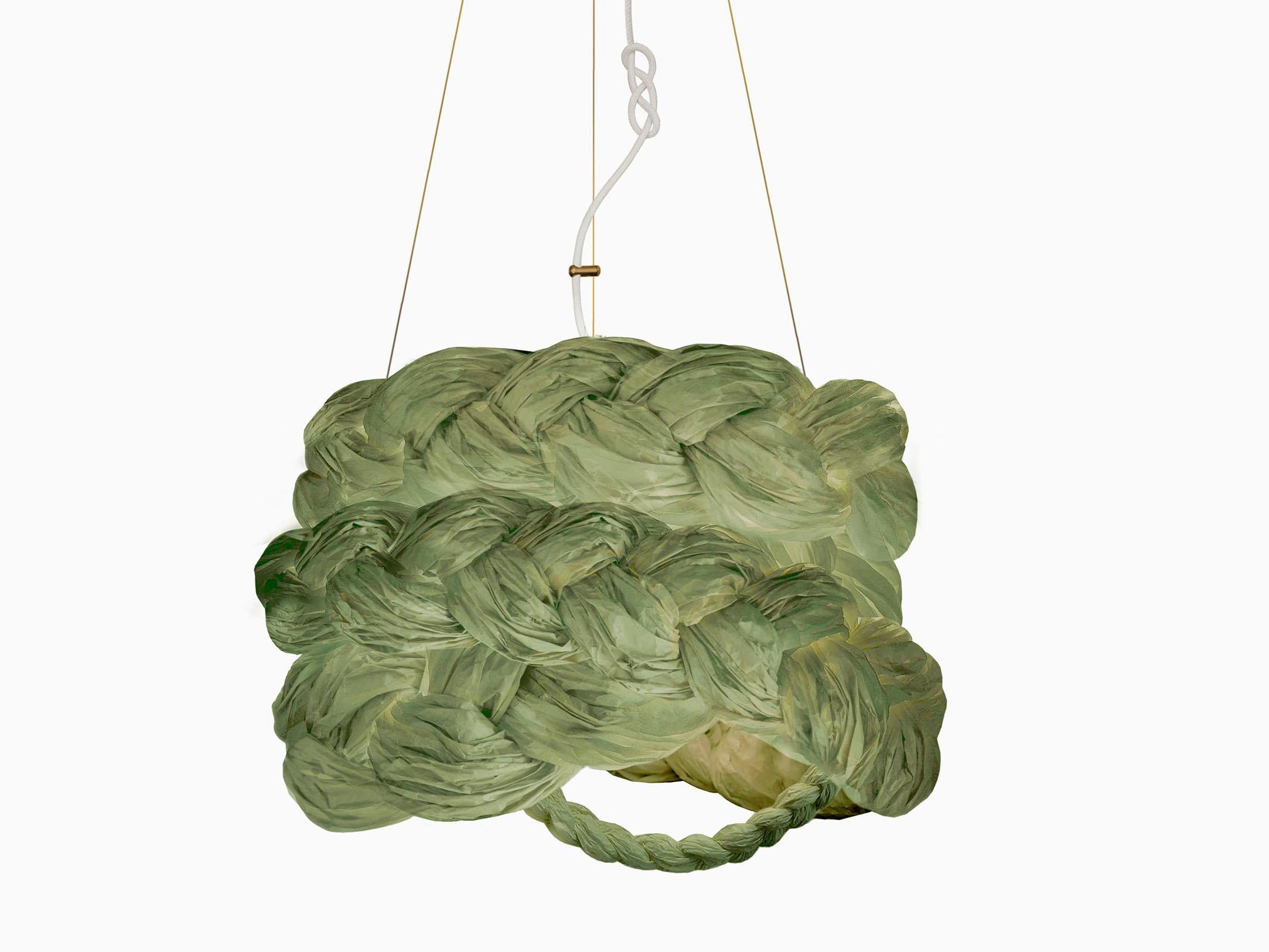 Lettone Lampada a sospensione The Bride Medium Mint di Mammalampa in vendita