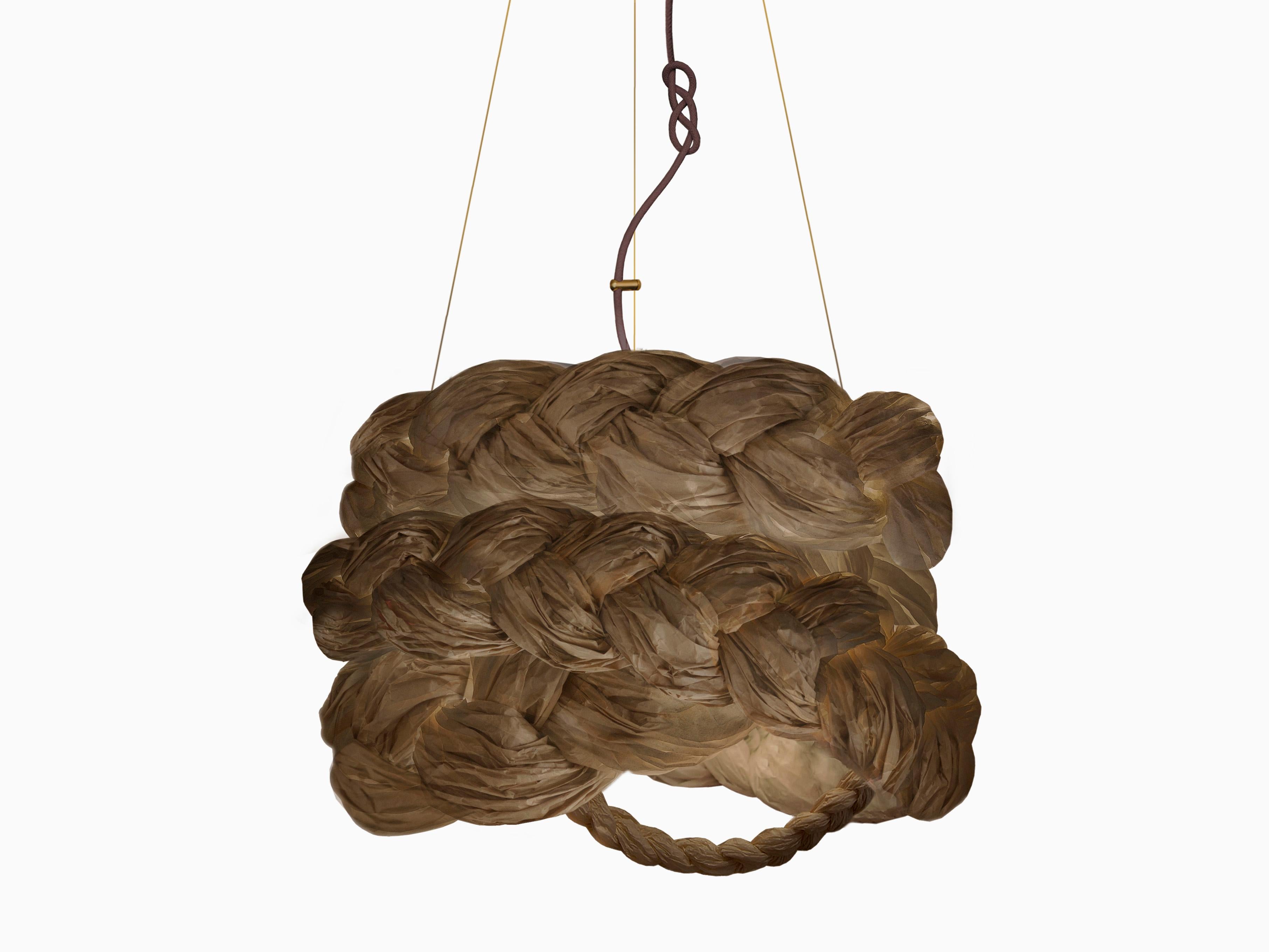 Lettone Lampada a sospensione The Bride Small Brown di Mammalampa in vendita
