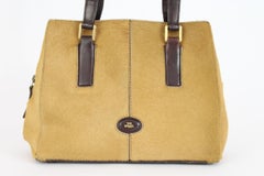 The Bridge Beige Pony Skin Rigid Handbag