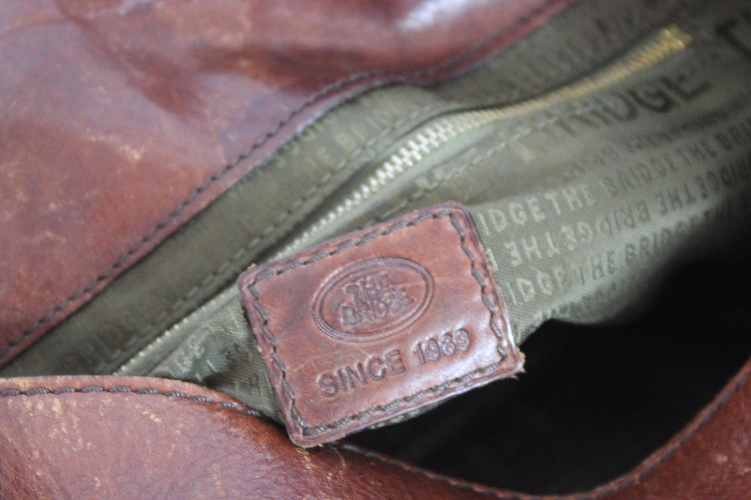The Bridge Brown Leather Saddle Shoulder Bag 1