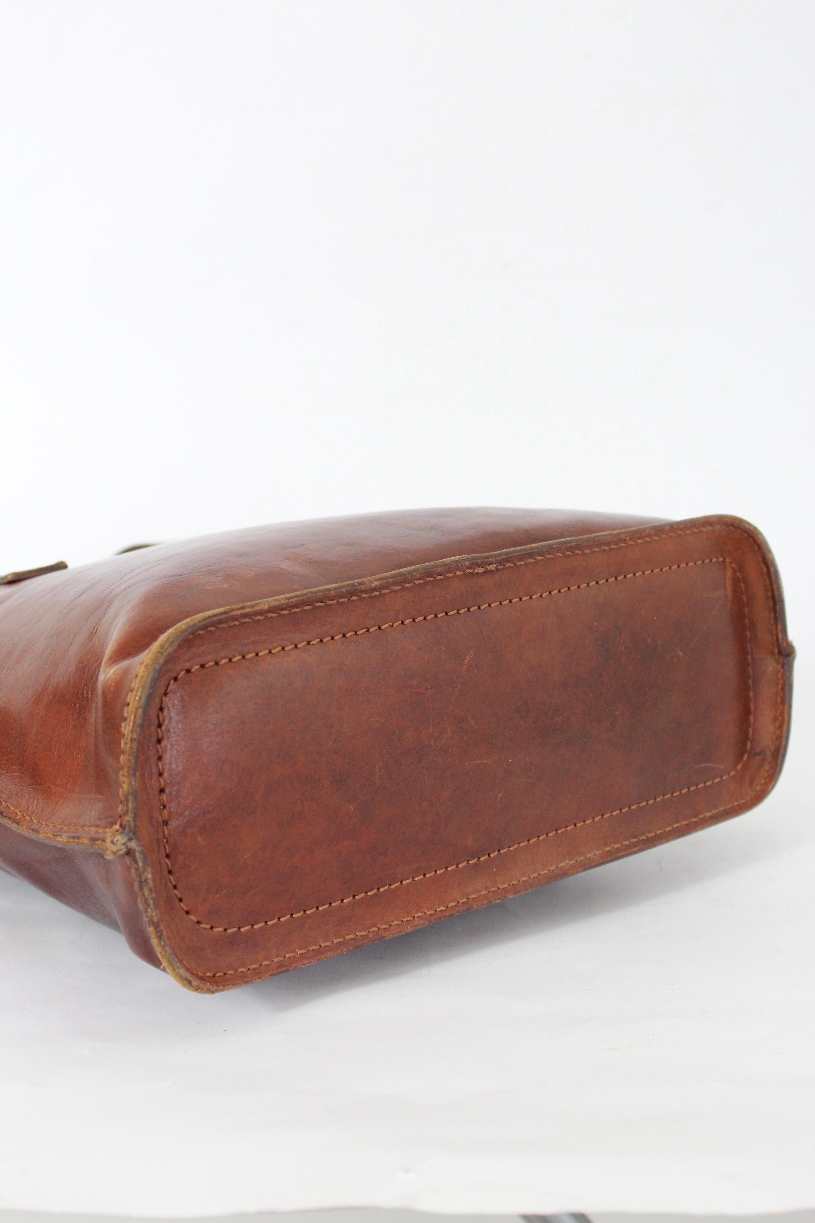 The Bridge Brown Leather Shoulder Shopper Bag 1