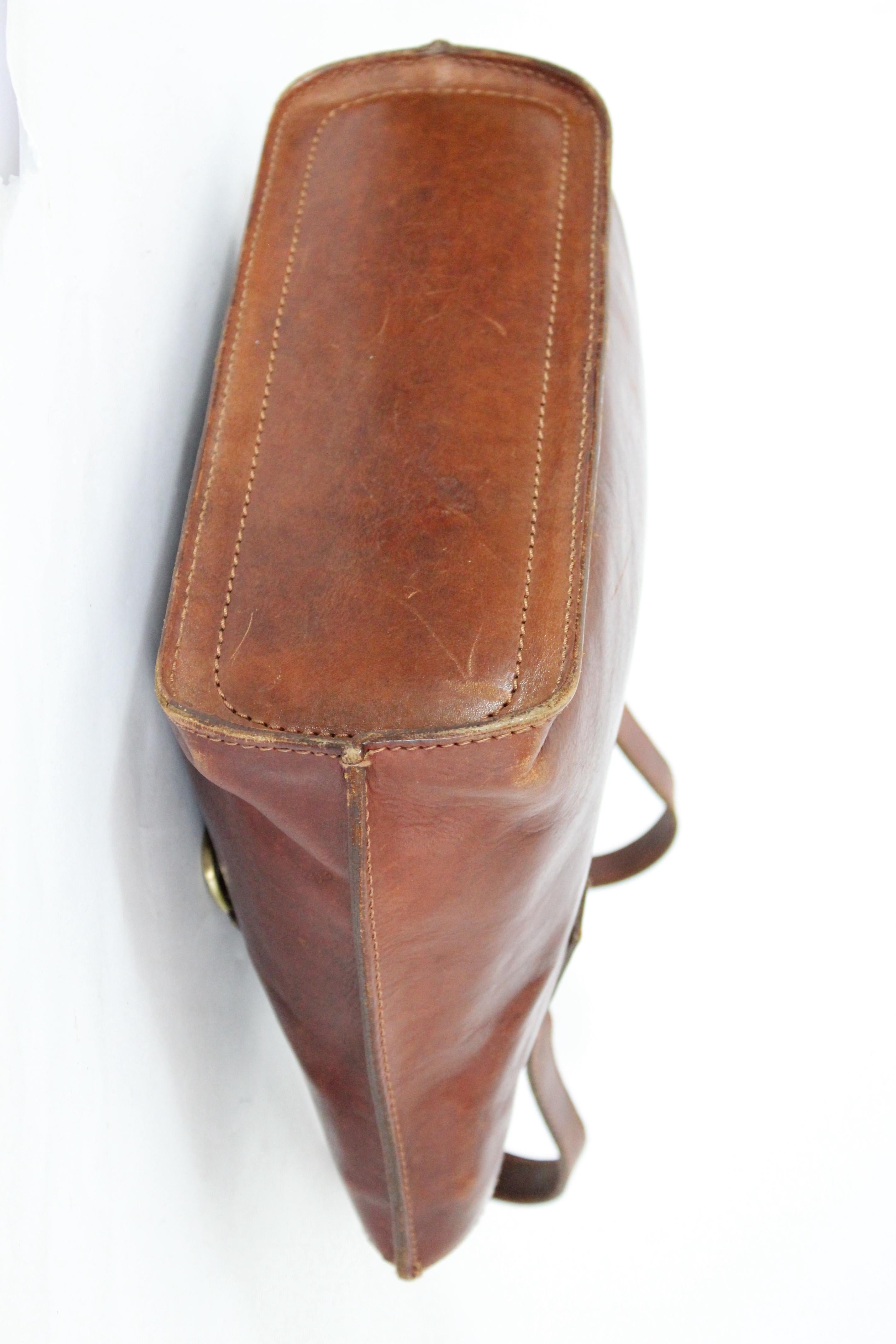 The Bridge Braune Shopper-Tasche aus Leder 4