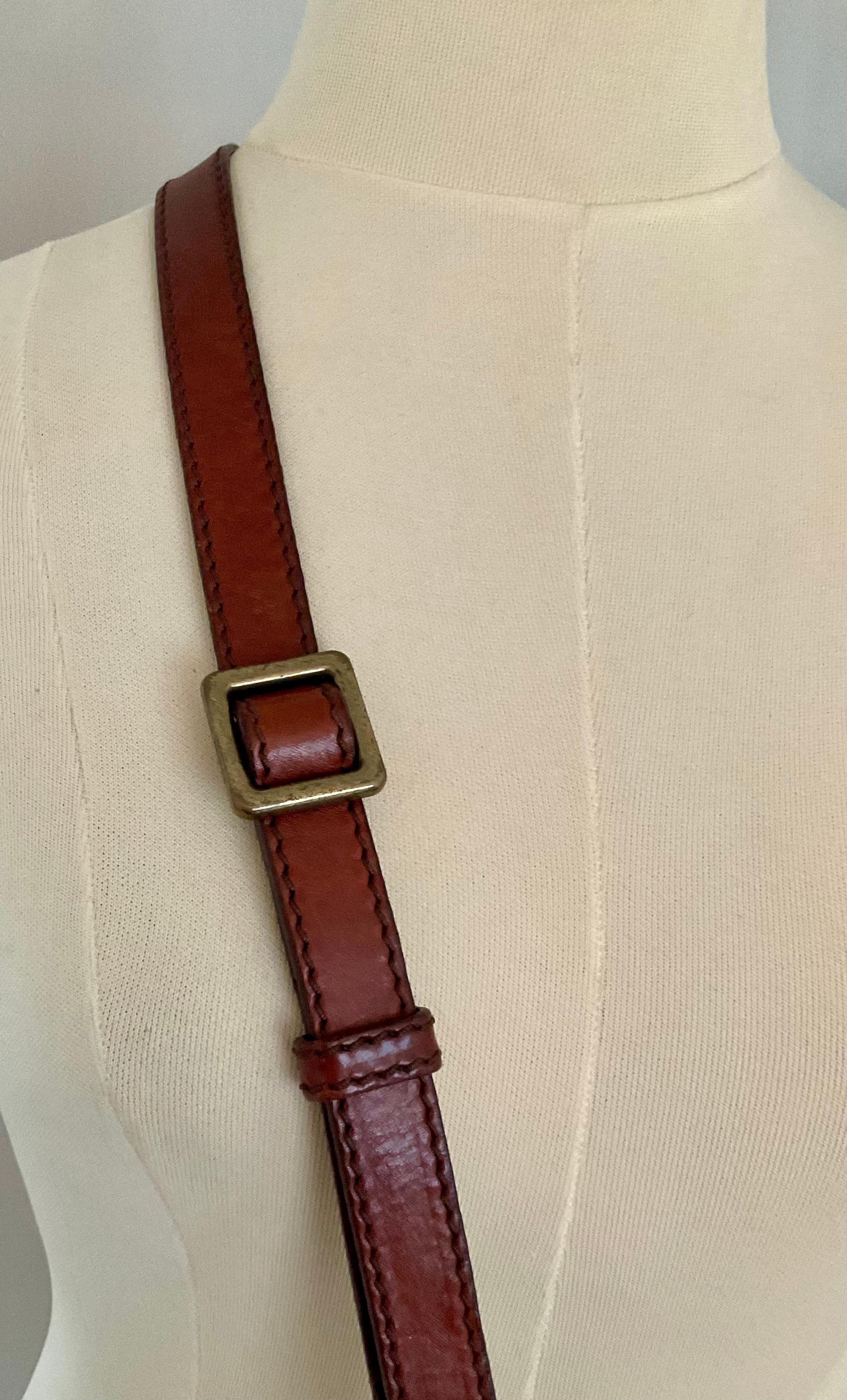 The Bridge Leder Crossbody Tasche 1980er im Angebot 1