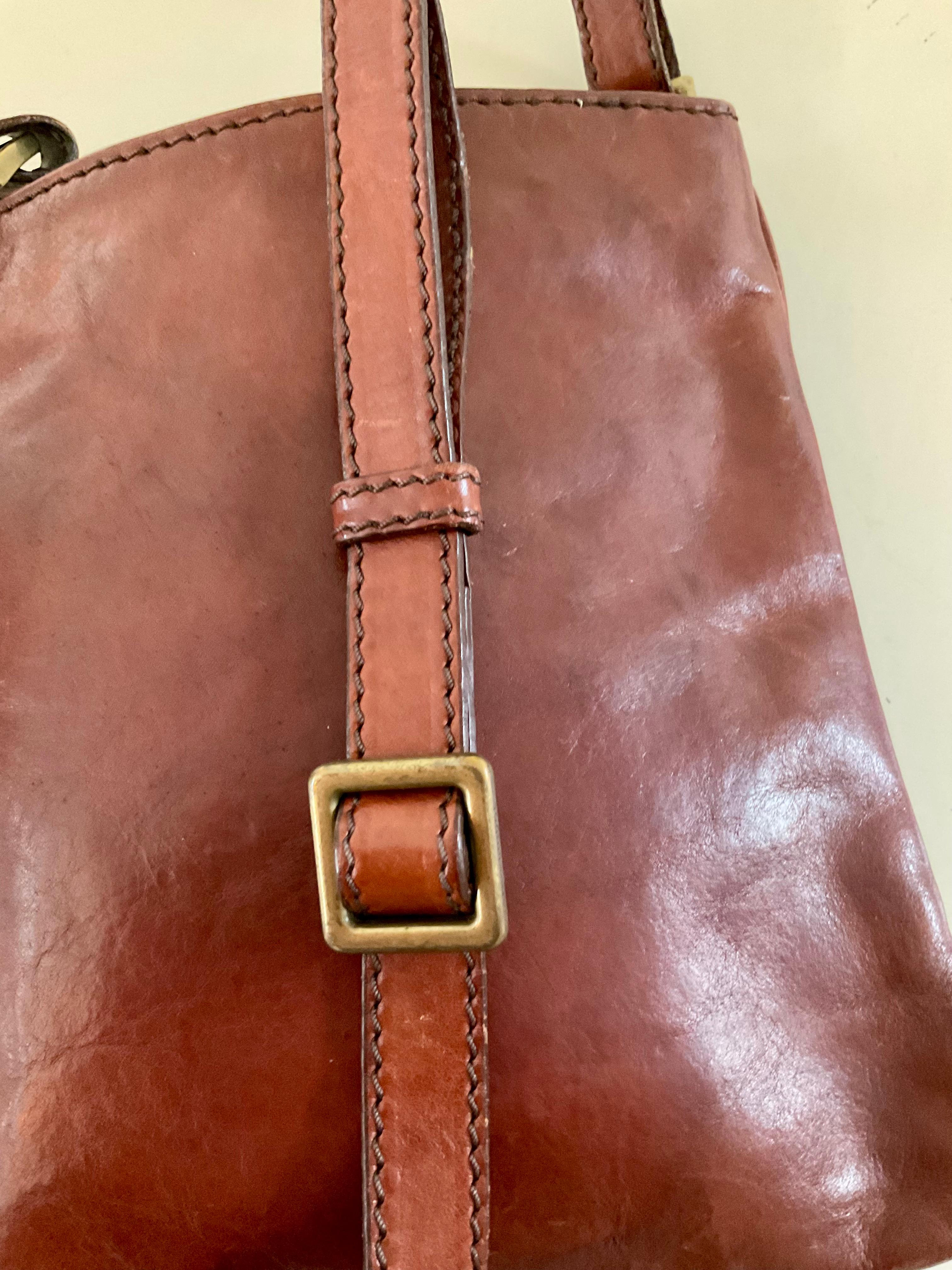 The Bridge Leder Crossbody Tasche 1980er im Angebot 4