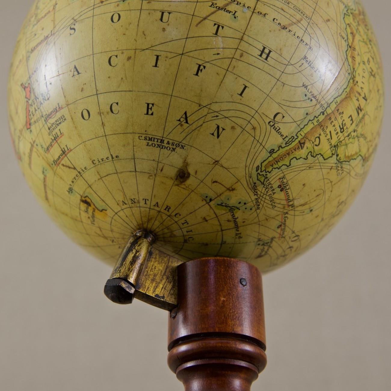 English British Empire Educational Globe, circa 1890