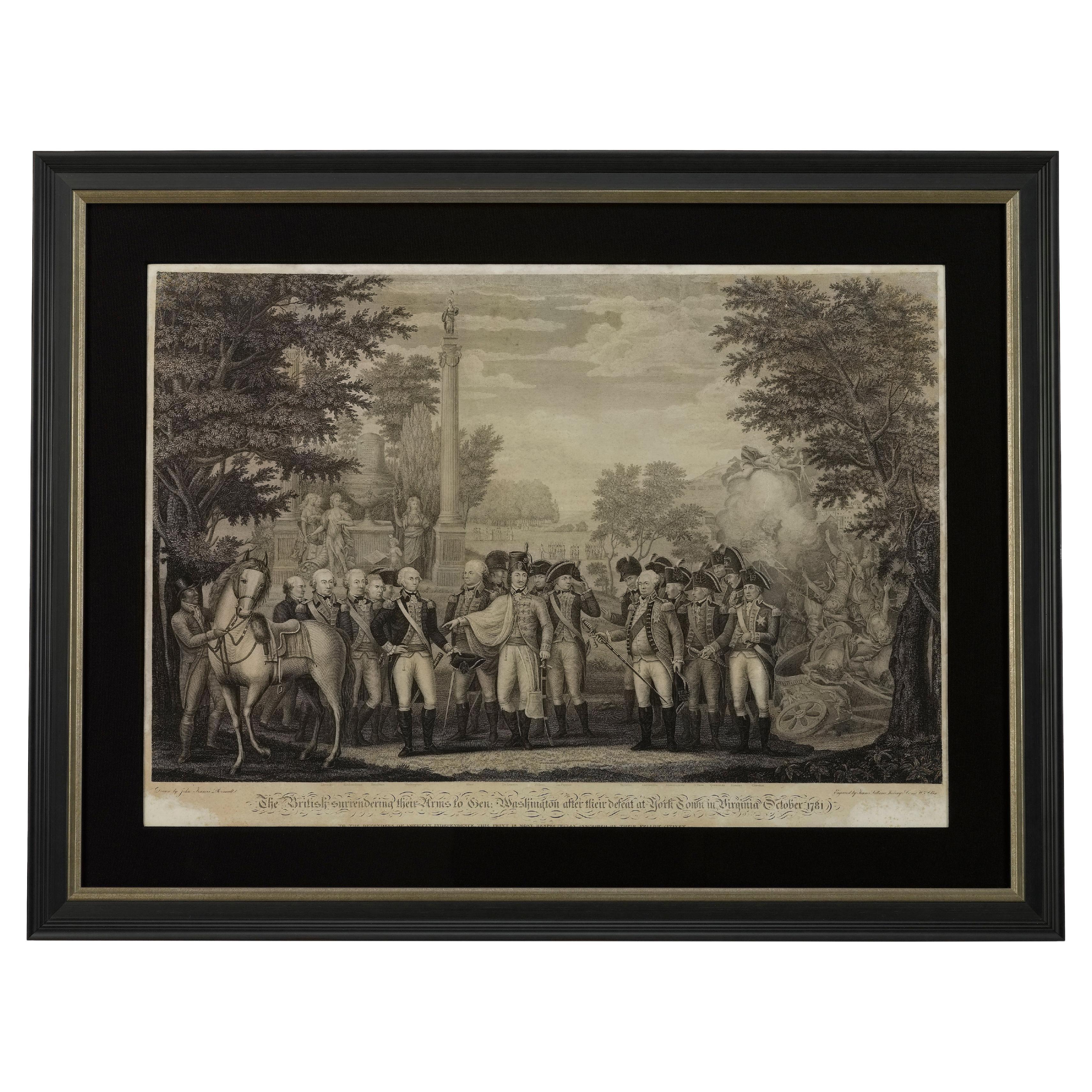 "Gli inglesi consegnano le loro armi al Gen. Washington..." dopo Renault, 1819