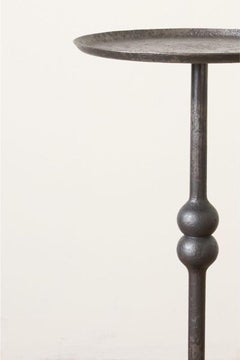 The 'Brokkr' Forged Steel Martini Table - Heavy texture