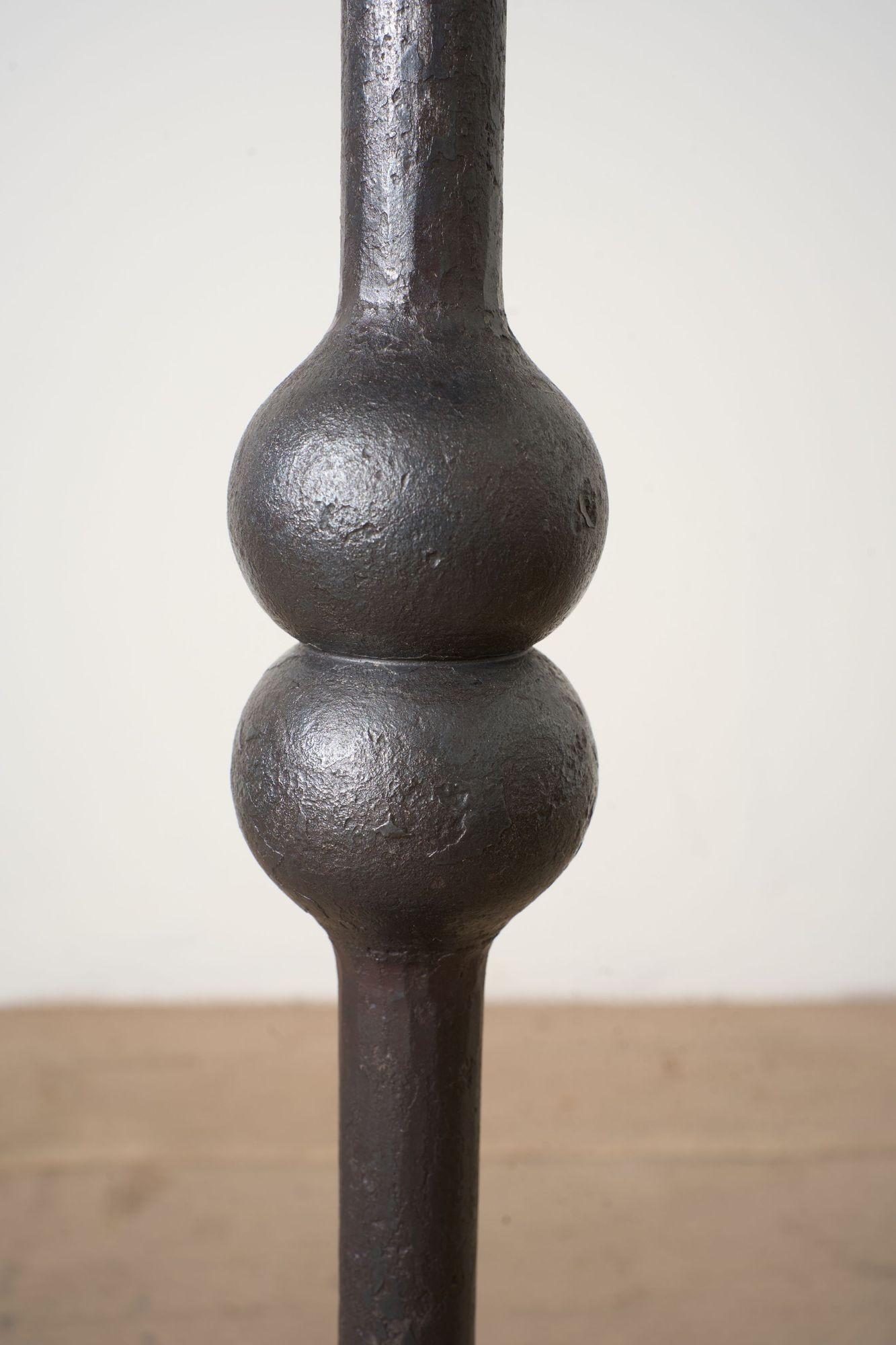The 'Brokkr' Forged Steel Martini Table - Heavy texture For Sale 1