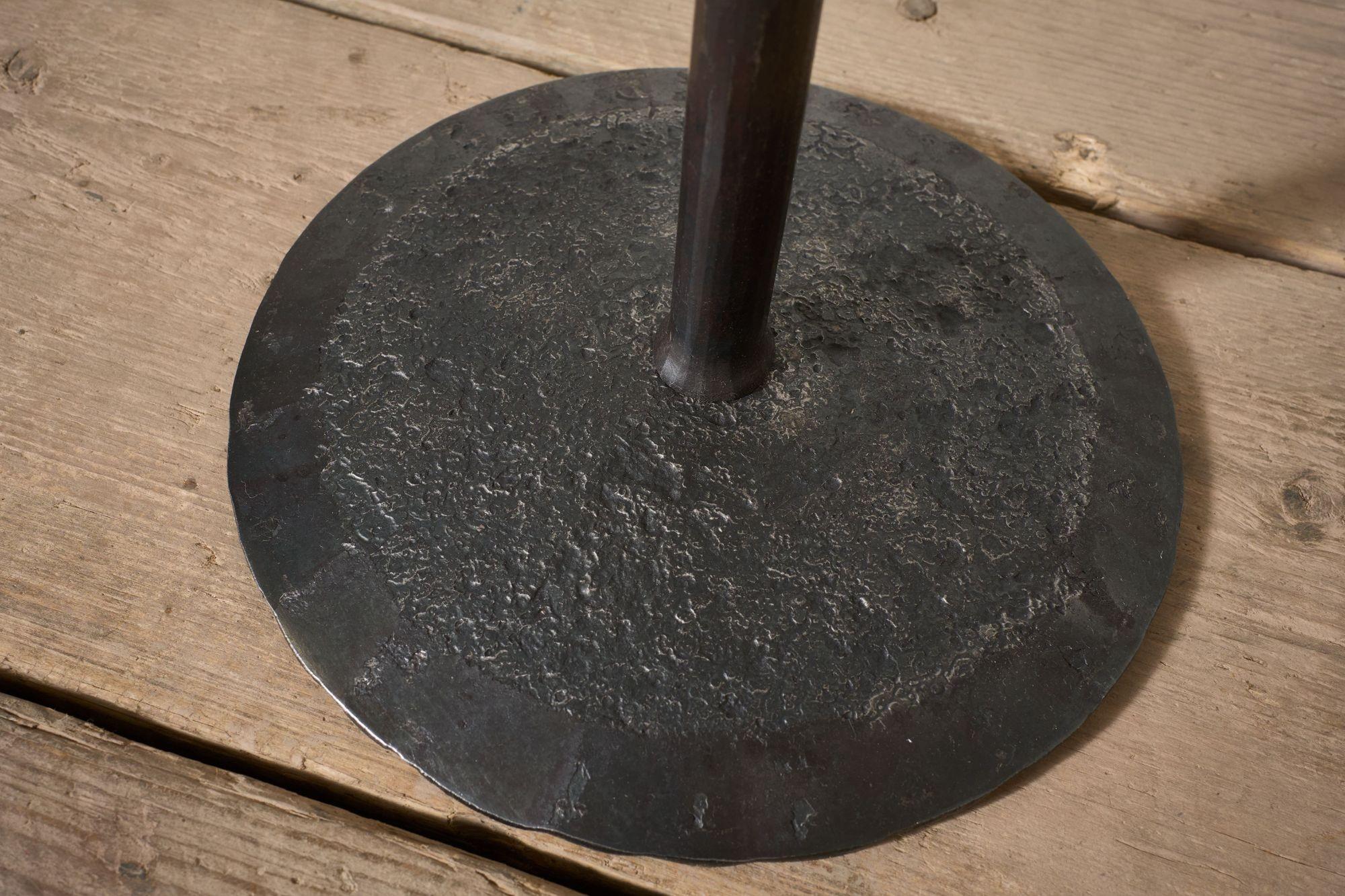 The 'Brokkr' Forged Steel Martini Table - Heavy texture For Sale 2