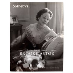La subasta de Brooke Astor en Sotheby's, NY Septiembre 2012, 1ª Ed