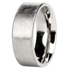 The Bruns Etched Titanium Comfort Fit Wedding Band