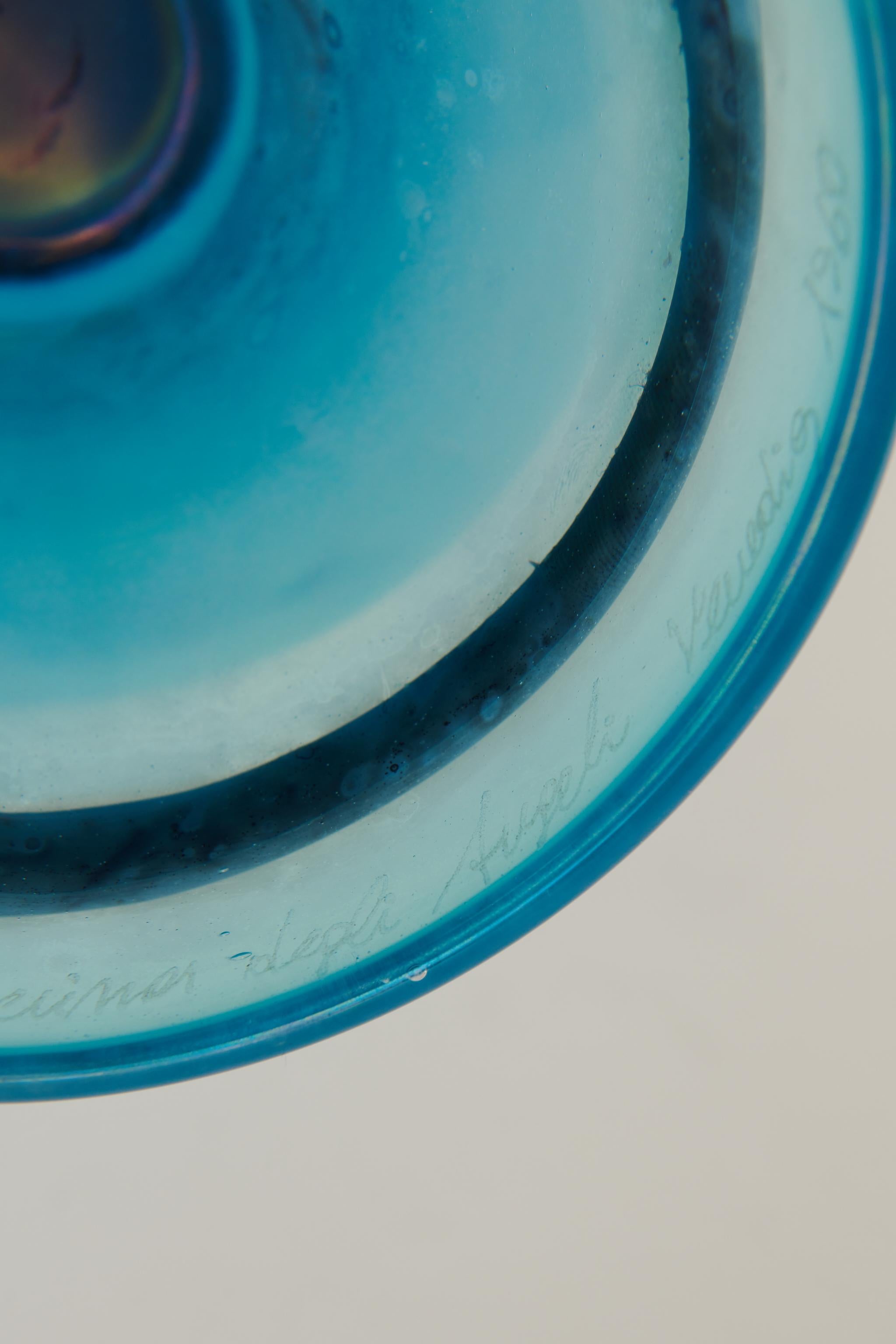 Burlesco-Vase  Es wurde 1960 von Egido Constantini für Fucina degli Angeli hergestellt (Muranoglas) im Angebot