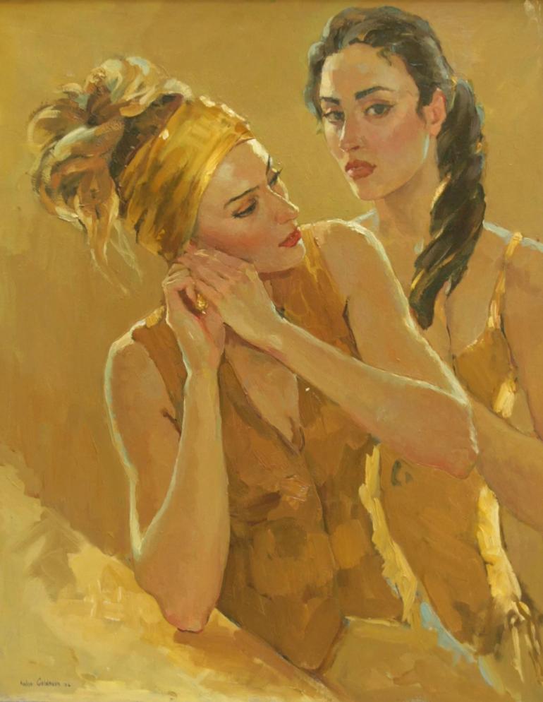 Katya Gridneva nació en 1965 en Ucrania. De niña le encantaba dibujar y pintar, pero este talento quedó a un lado cuando la seleccionaron para ser gimnasta en una de las prestigiosas Escuelas Deportivas de Rusia. Esta carrera tuvo un final abrupto