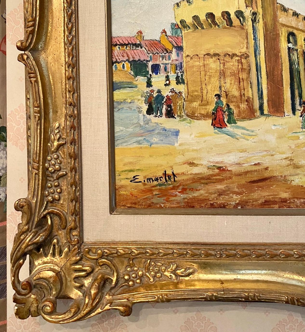 Huile sur toile signée en bas à gauche.
Elisee Maclet (1881-1962) Artiste française très bien répertoriée. Il a étudié à Paris et a été influencé par de nombreux artistes français célèbres du début du 20e siècle. 
L'œuvre mesure 17