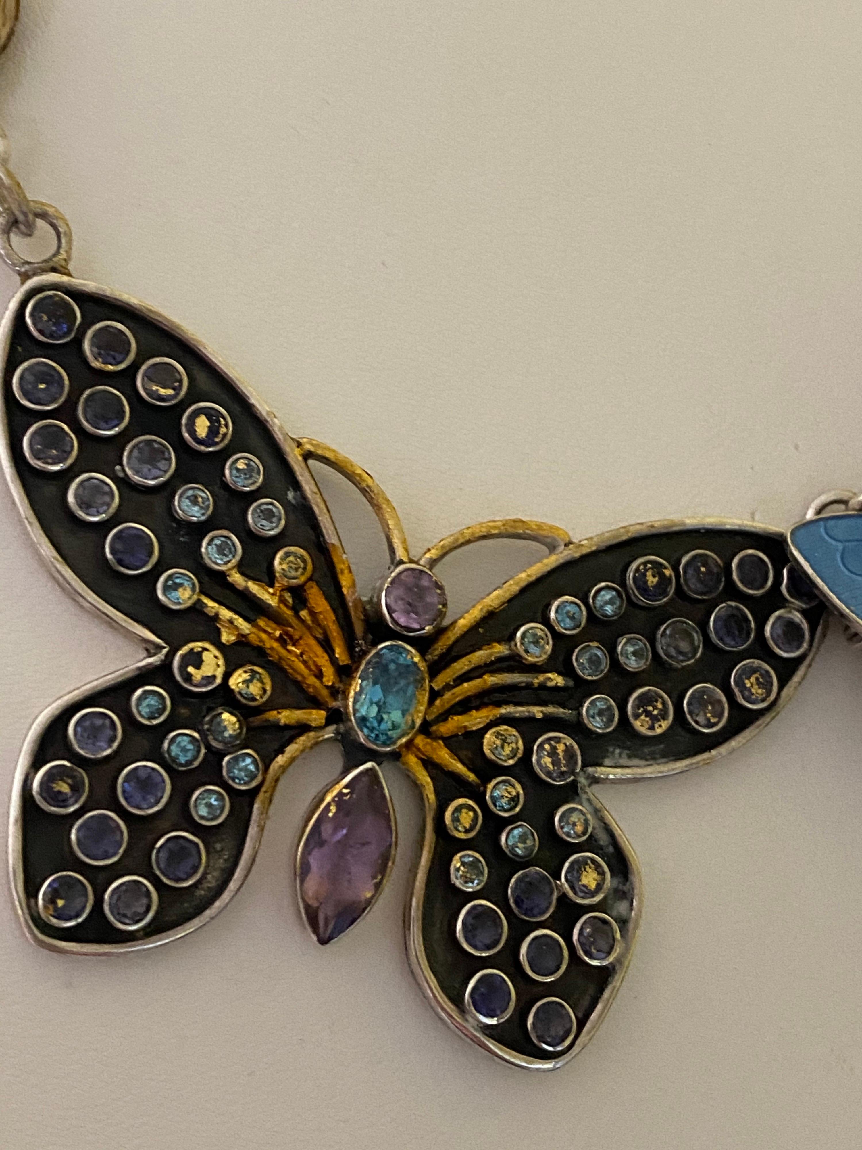 butterfly gemstone jewelry