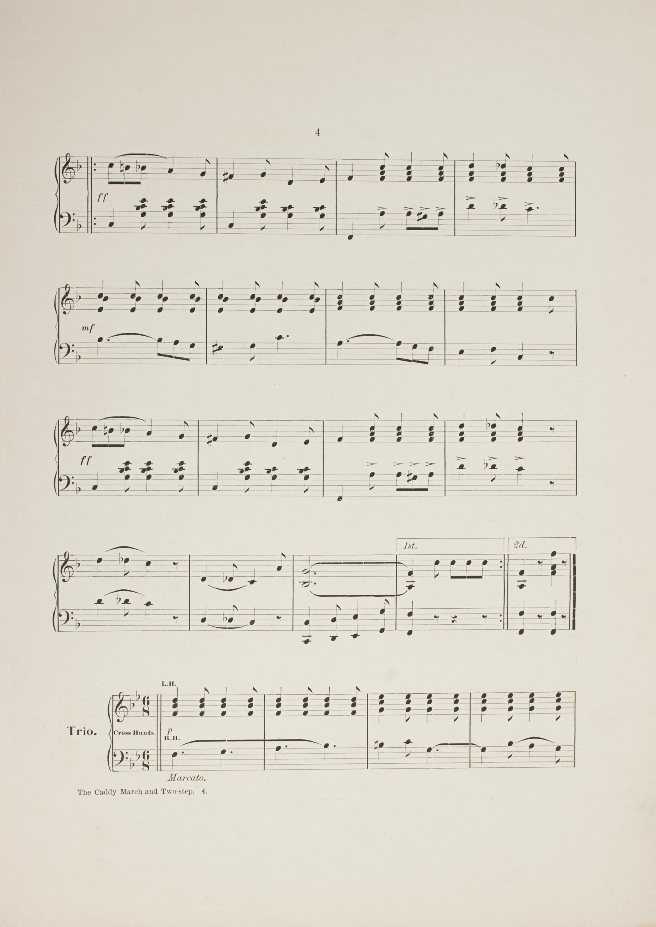Der Caddie - März & Two Step von Fred T. Ashton im Angebot 3