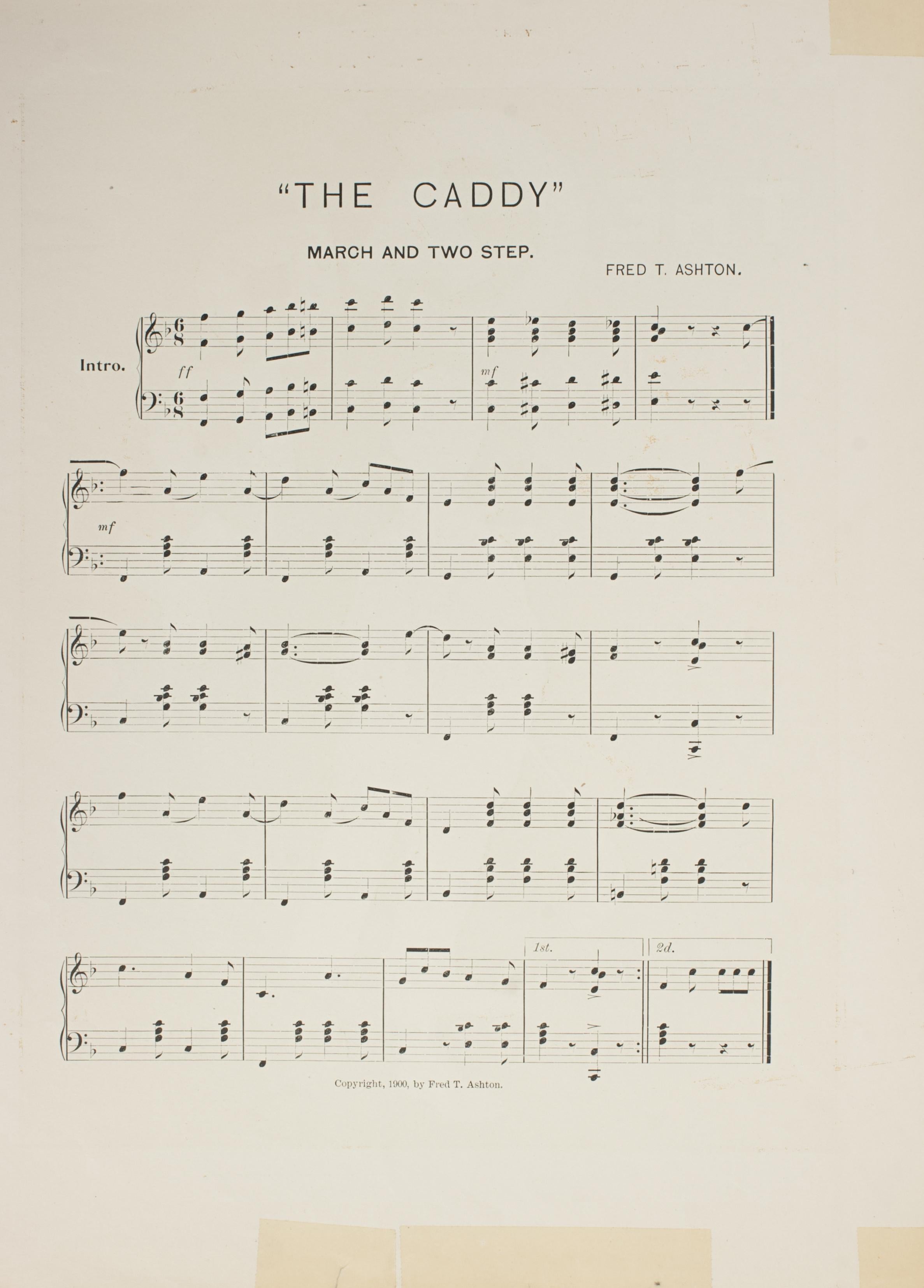 Der Caddie - März & Two Step von Fred T. Ashton im Angebot 1