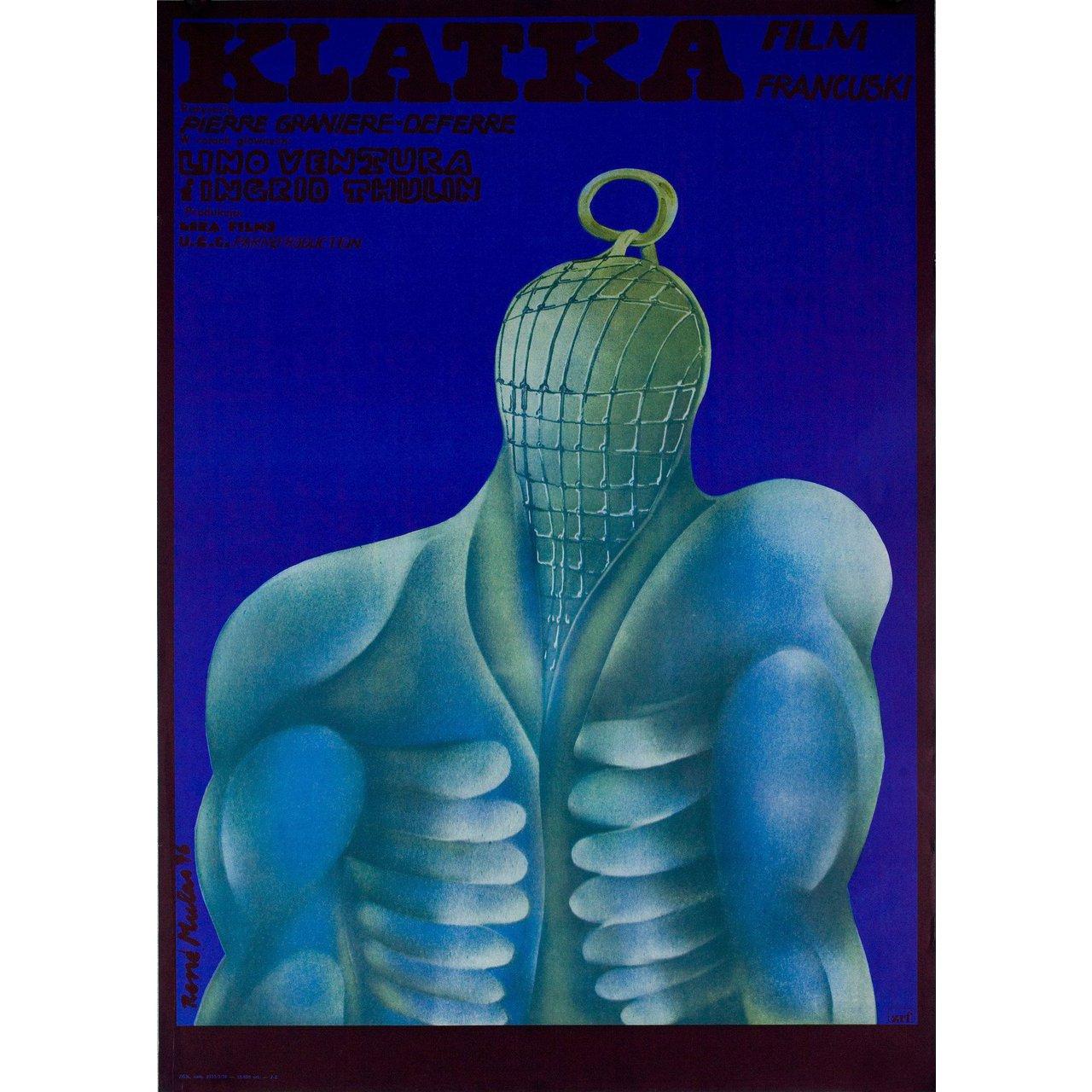 Late 20th Century The Cage 1976 Polish A1 Film Poster