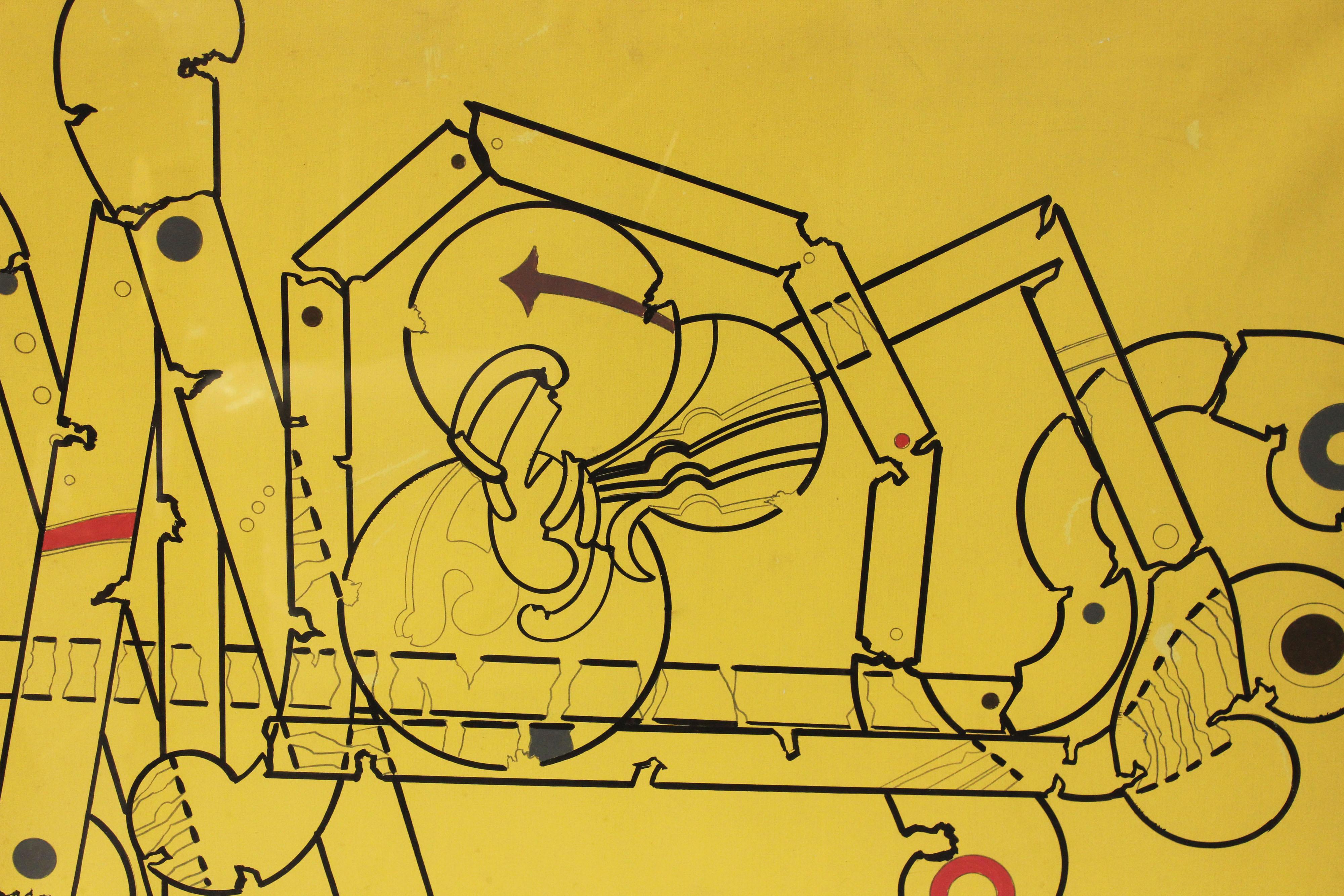 Renato Volpini, Der Rechner der nutzlosen Maschinen, Serie, 1965, Öl auf Holz.
Ausführliche Informationen auf der Website der Volpini-Stiftung